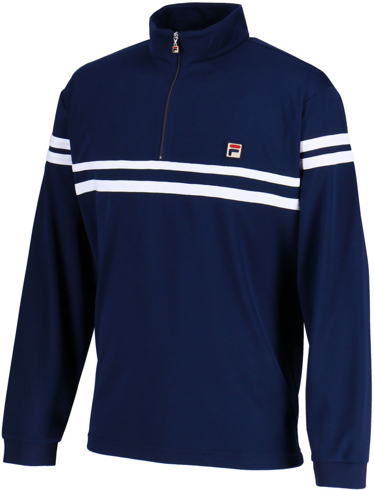 FILA Fila T-shirt tennis men tennis wear long sleeves zip shirt FILA Fila T-shirt tennis men tennis wear long sleeves zip shirt