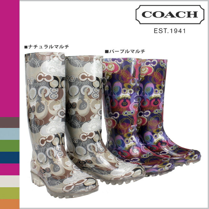 coach rubber boots