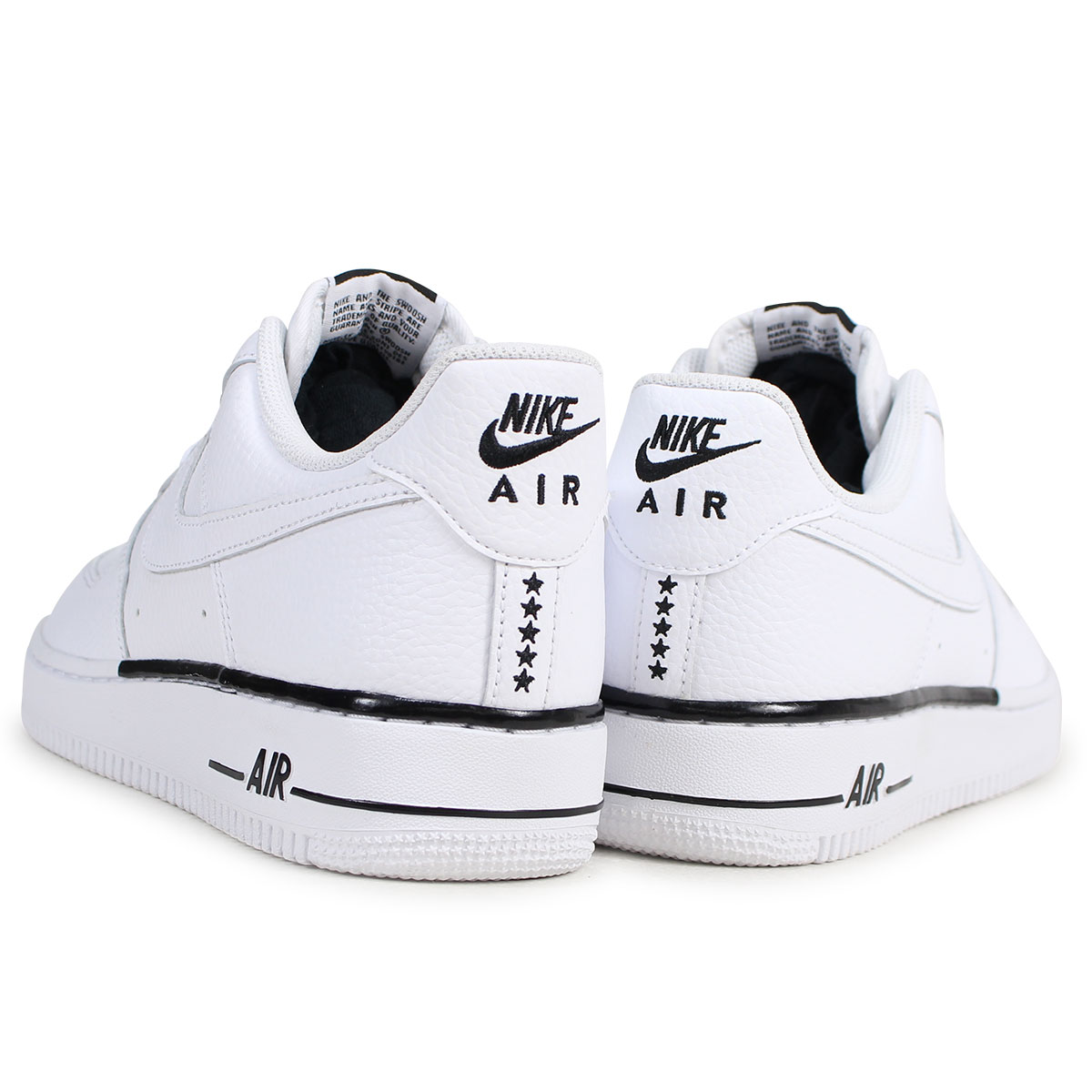 air force 1 white with black stripe
