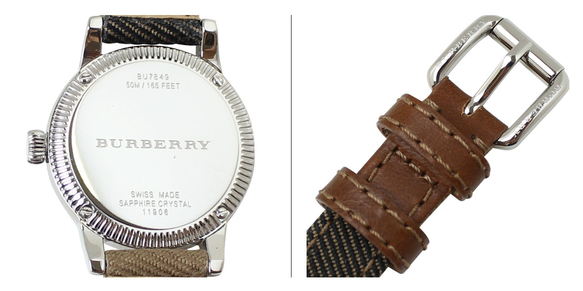 burberry double strap watch