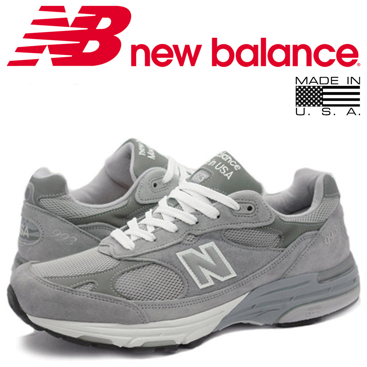 Allsports New Balance New Balance 993 Sneakers Men D Wise Gray