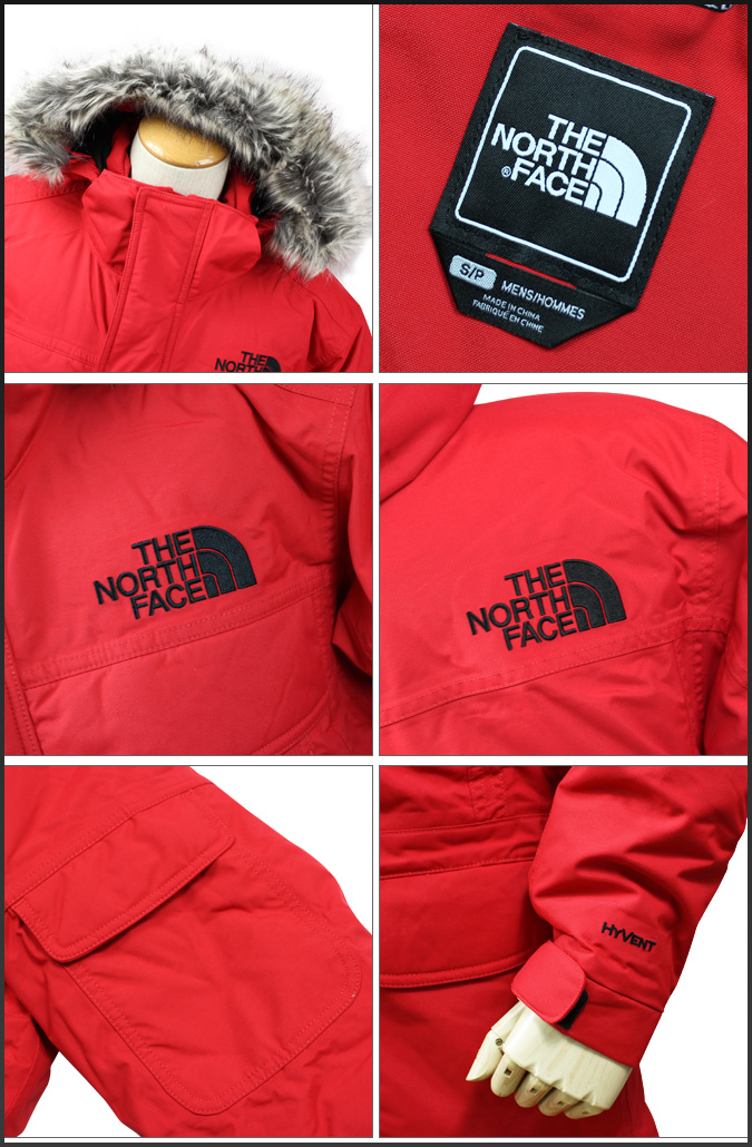 north face mcmurdo parka red