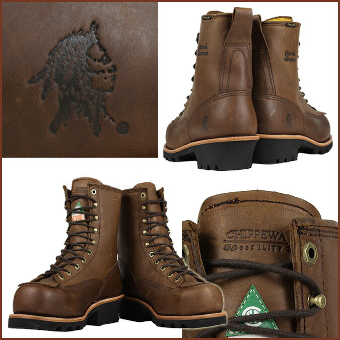 chippewa super logger leather boot