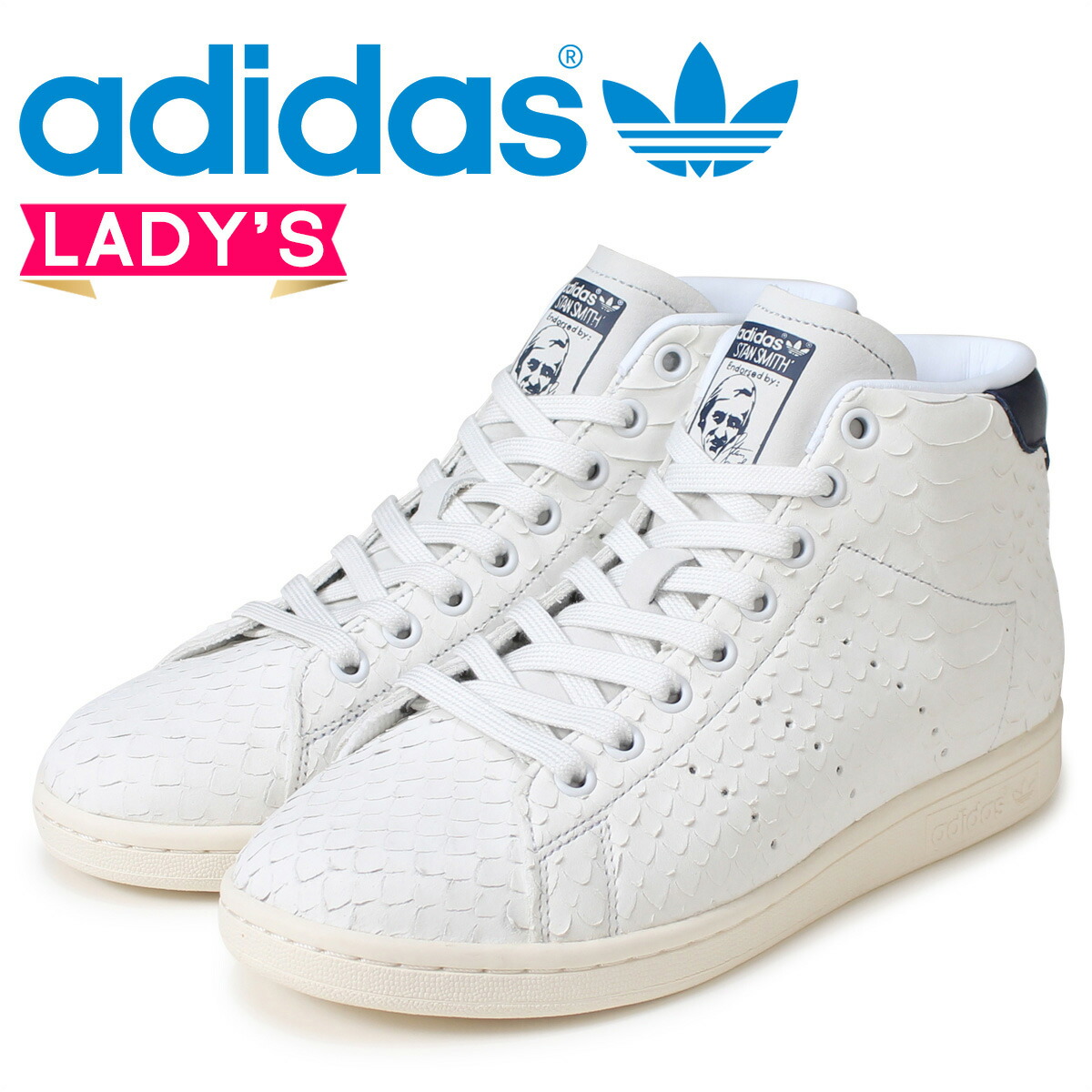 adidas Originals Stan Smith Lady's sneakers Adidas originals STAN SMITH MID W BB4862 shoes white adidas Originals Stan Smith Lady's sneakers Adidas originals STAN SMITH MID W BB4862 shoes white