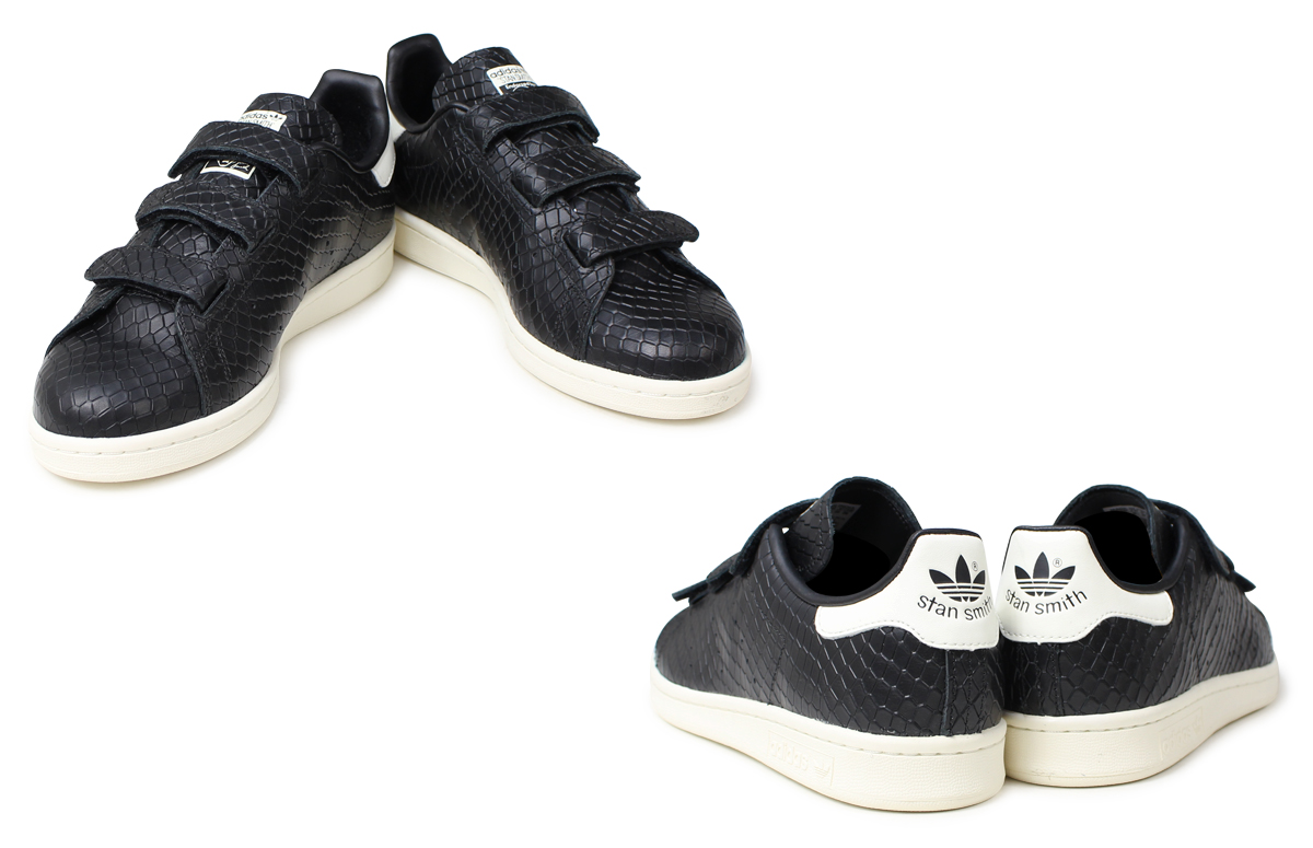 stan smith snakeskin black