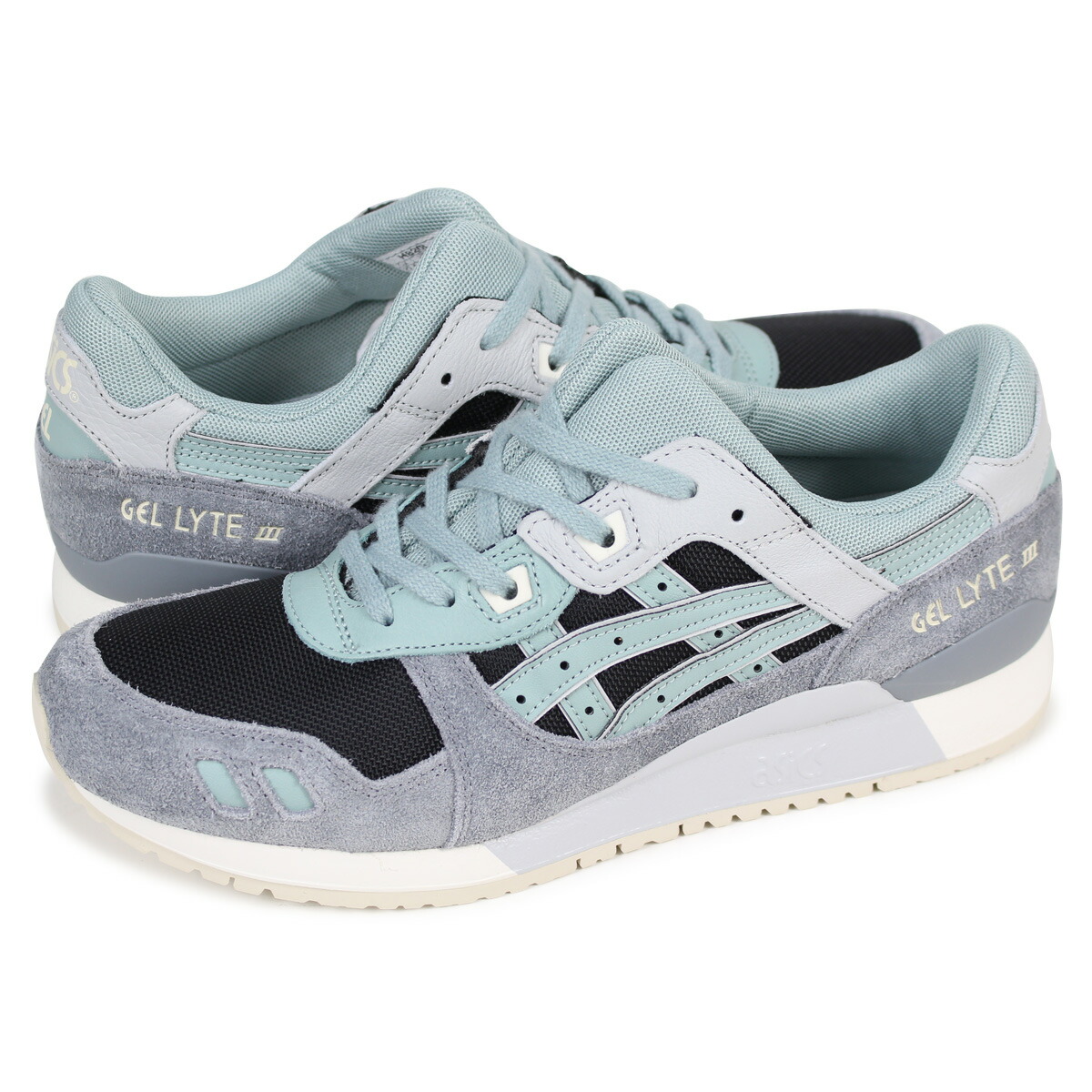 asics gel lyte iii black soft grey