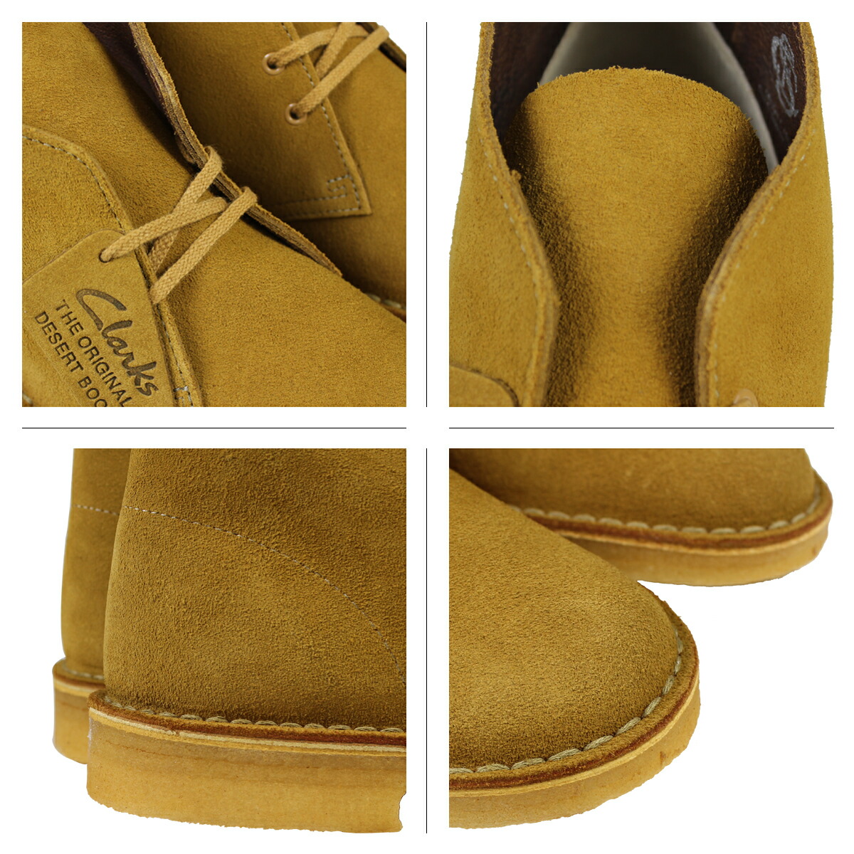 clarks desert boots mens gold