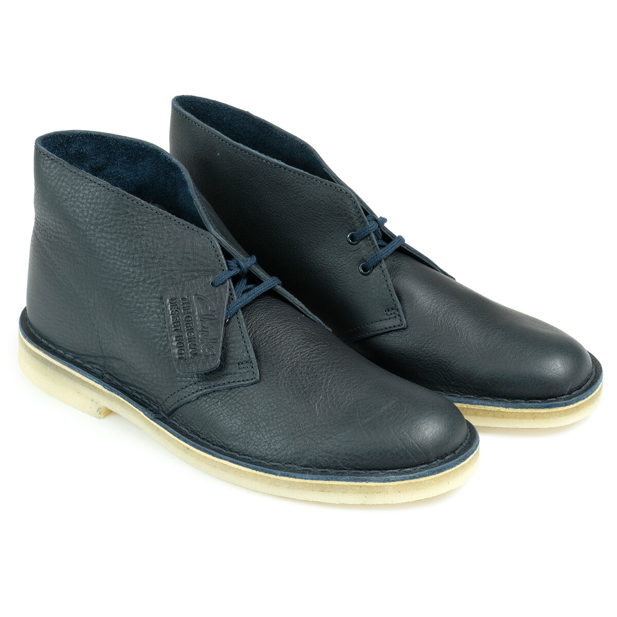 clarks desert boots navy