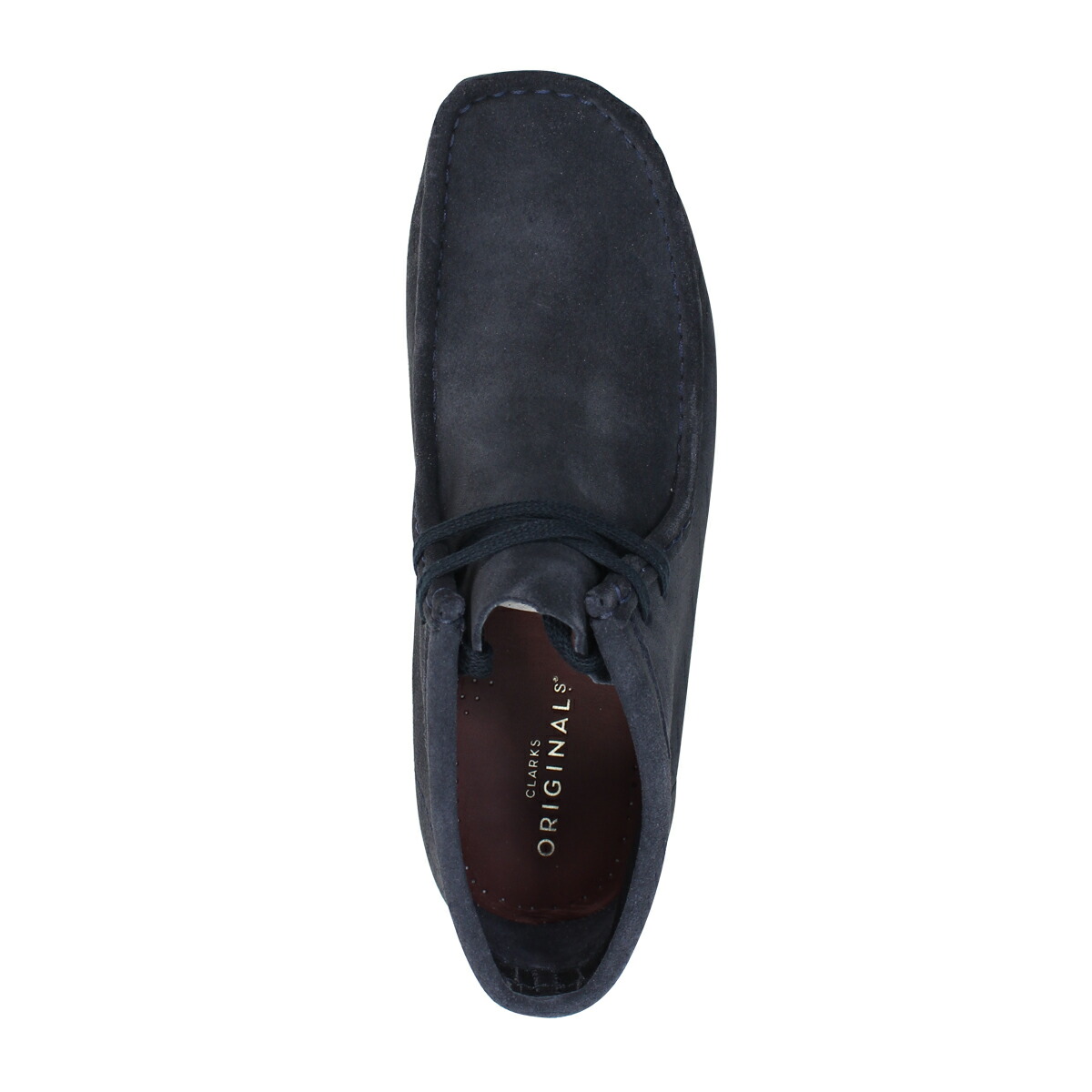 clarks originals wallabee dark blue suede
