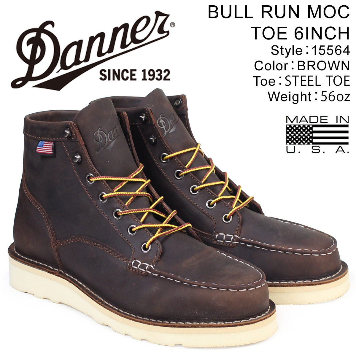 danner bull run moc steel toe