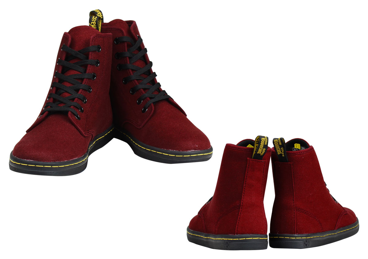 doc martin shoes red