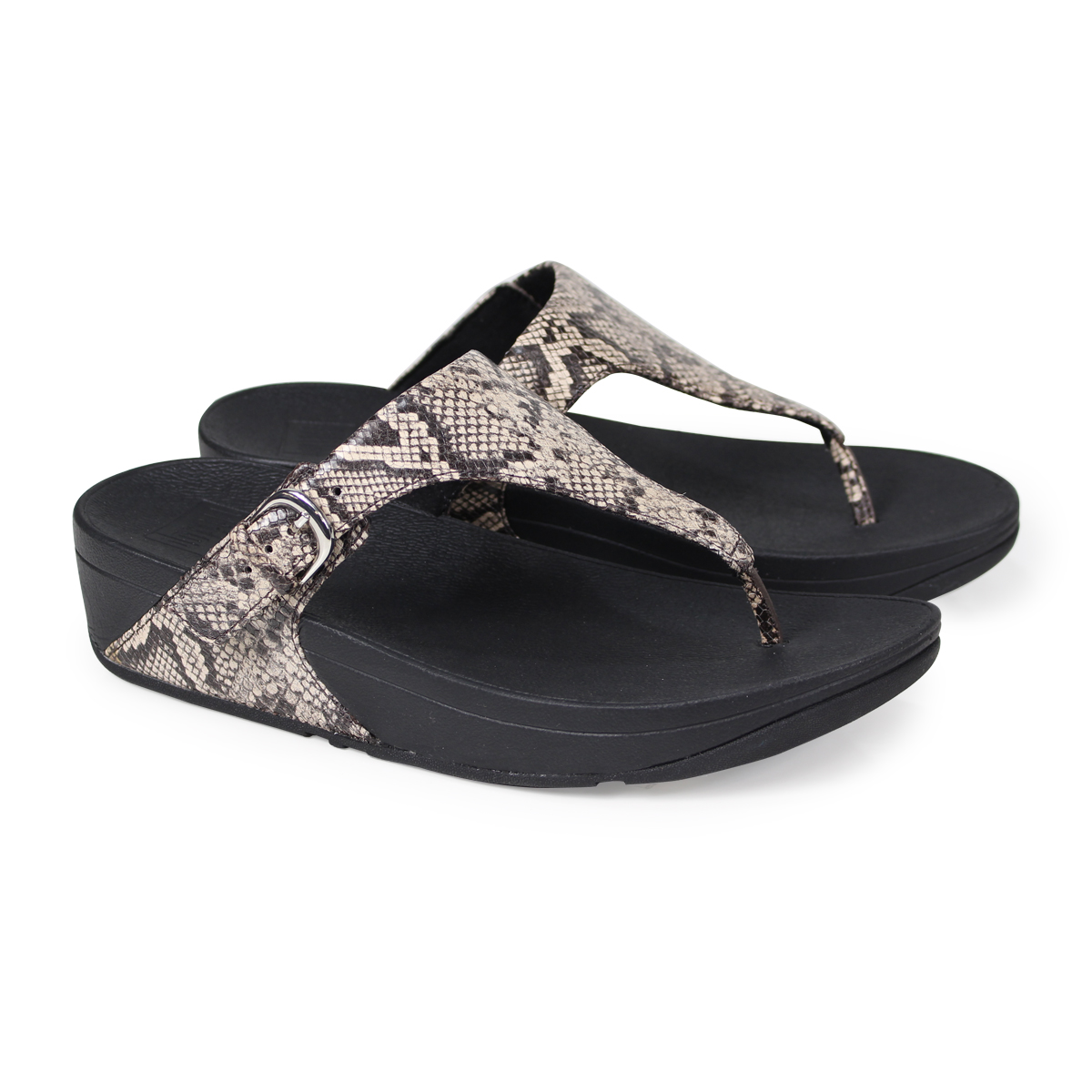 FitFlop SKINNY TOE-THONG SANDALS SNAKE 