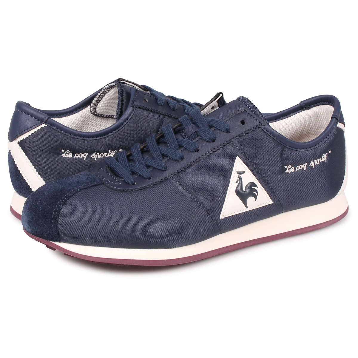 楽天市場 最大1000円offクーポン Le Coq Sportif Montpellier ルコック スポルティフ スニーカー モンペリエ メンズ レディース ネイビー Ql1ogc07nv Goods Lab