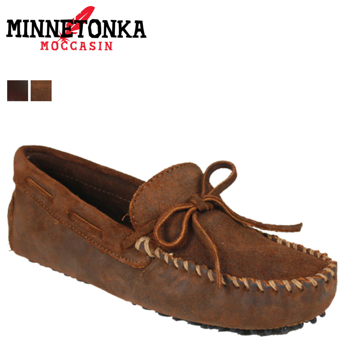 Allsports Minnetonka Mine Tonka Men Moccasins Original Cow Hyde