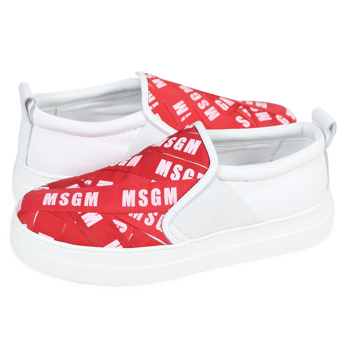 アウトレット 送料無料 Msgm Patched レディース靴 あす楽対応 エムエスジーエム Msgm スニーカー 最大1000円offクーポン Msgm Patched Sneakers スニーカー レディース エムエスジーエム スリッポン 2441mds04 0 ホワイト Allsports