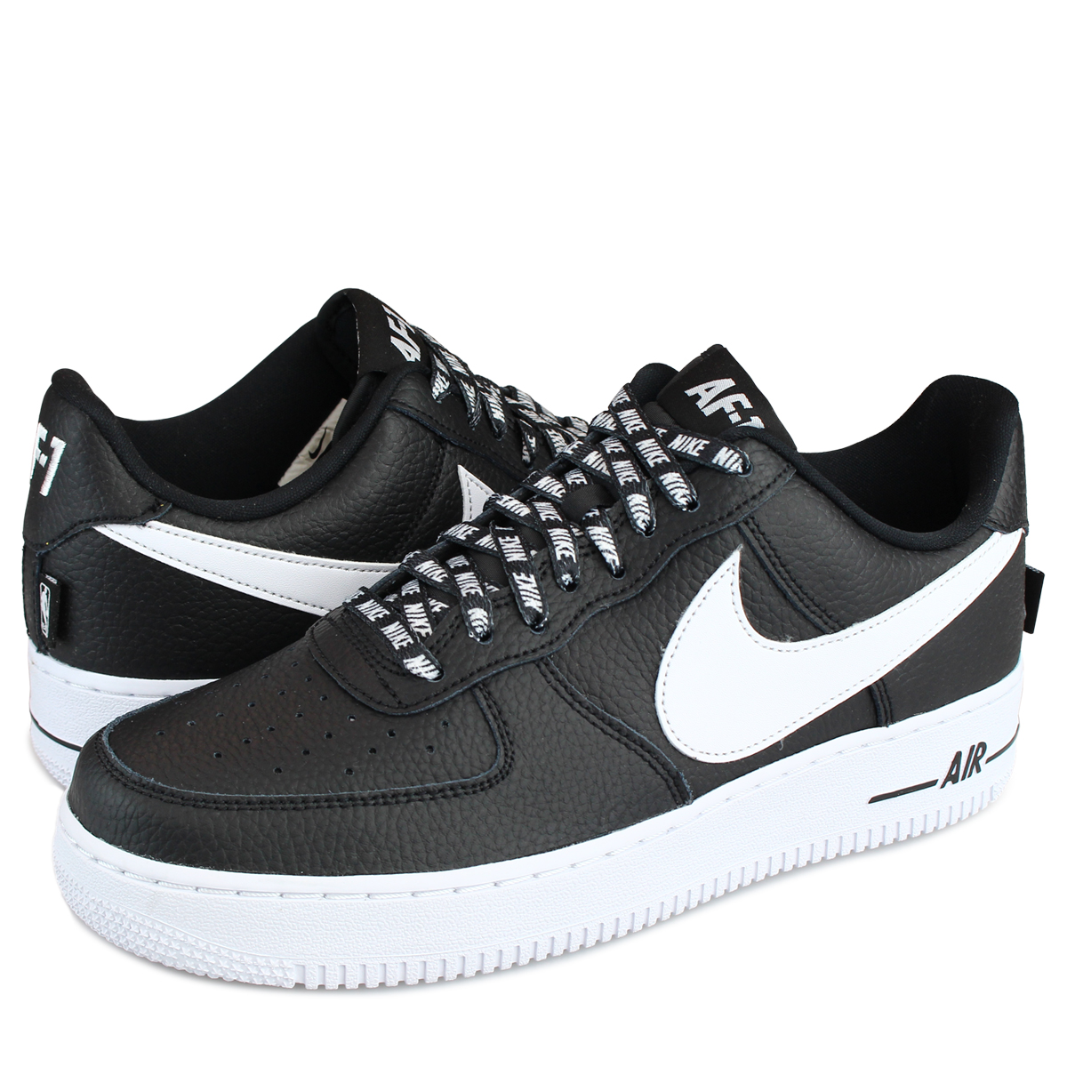 mens black and white nike air force 1