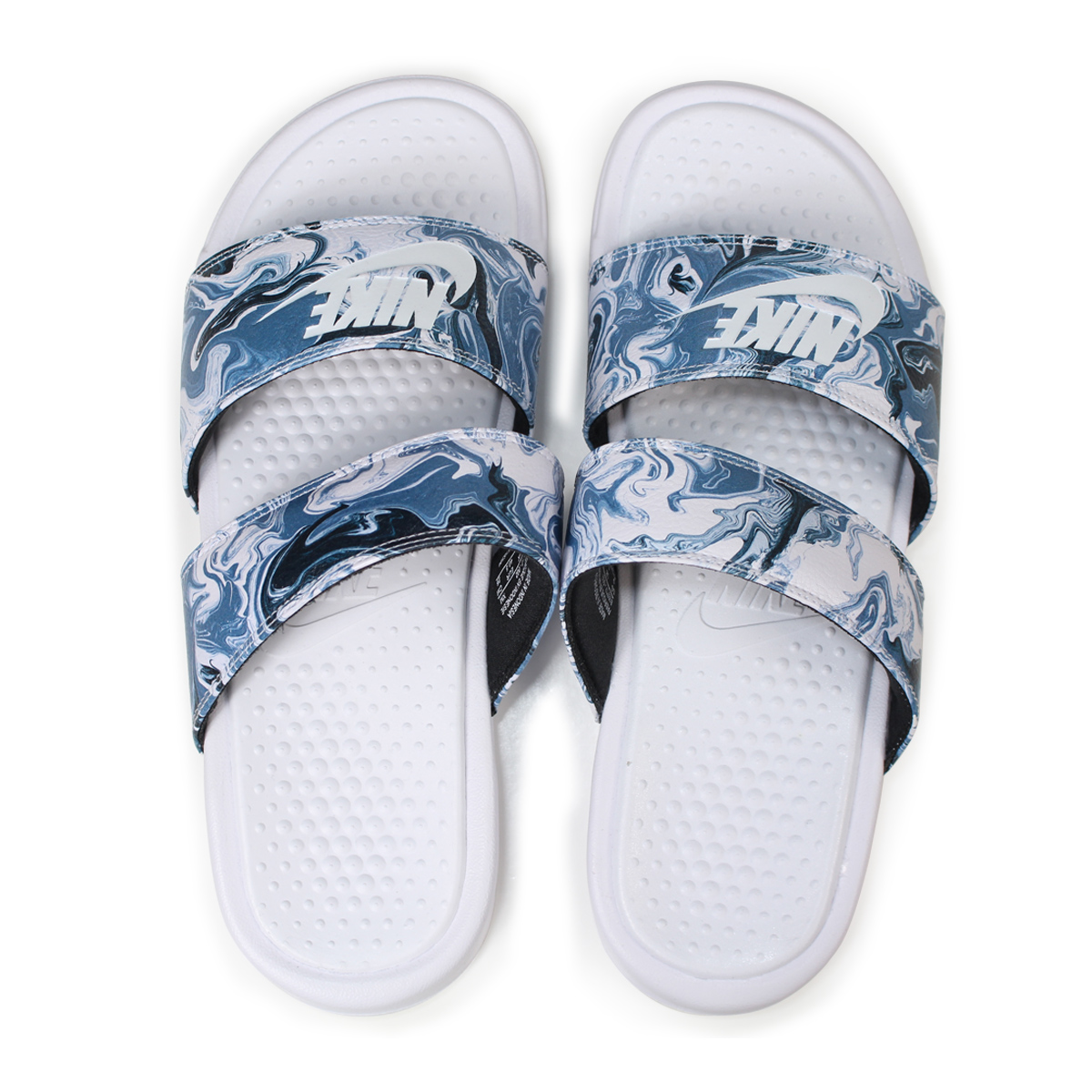 marble nike slides