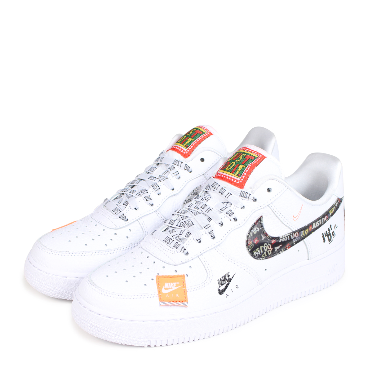 nike air force one just do it bianche