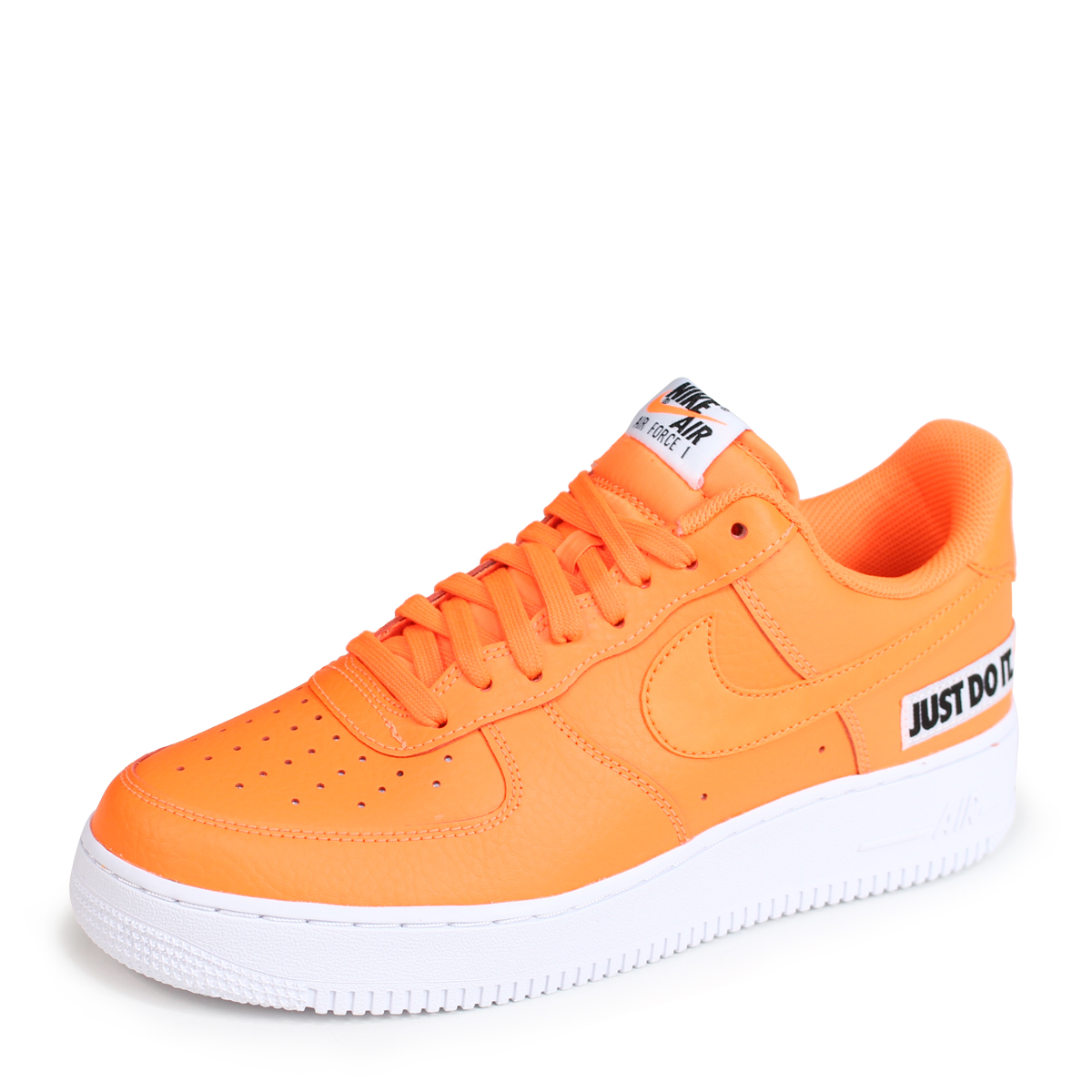 nike orange just do it sneakers