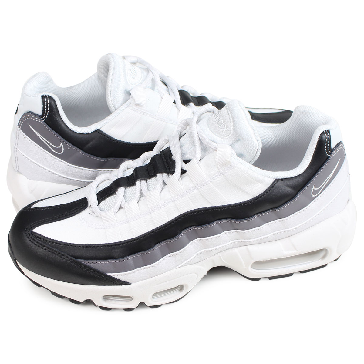 nike air max 95 white and black