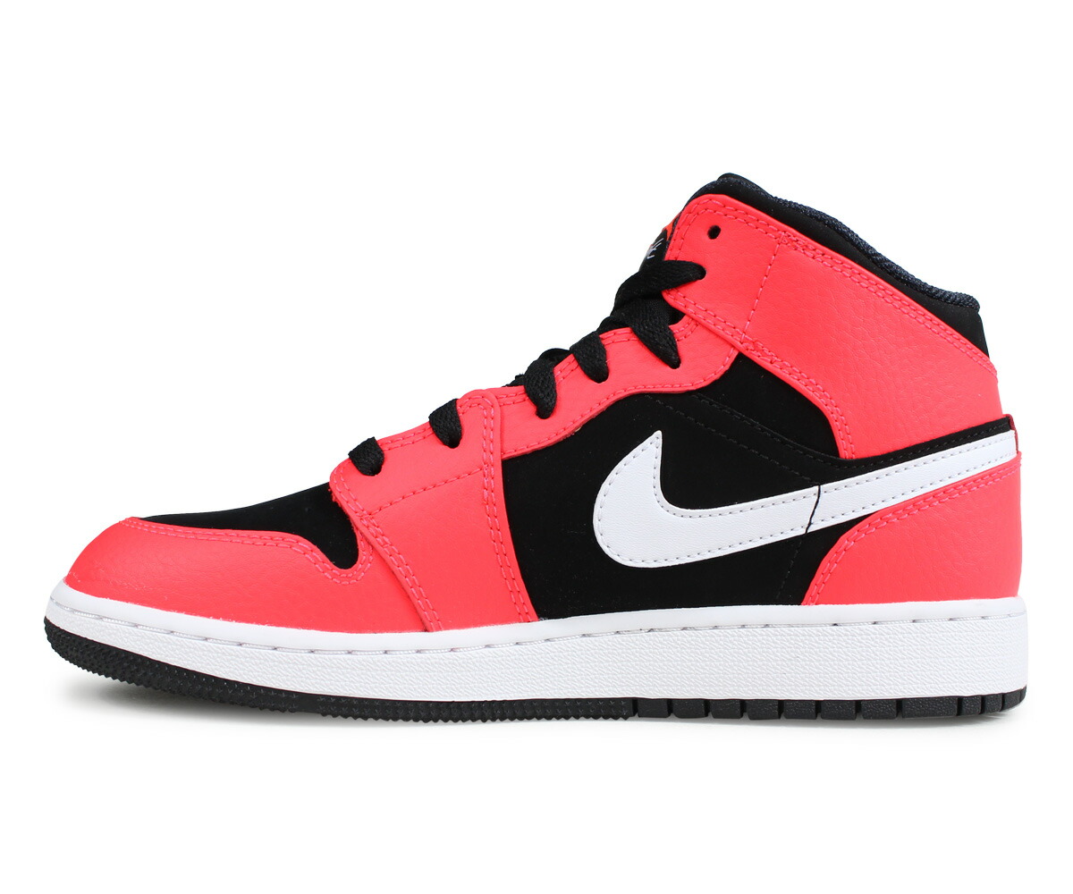 ãæ¥½å¤©å¸å ´ããã¤ã­ NIKE ã¨ã¢ã¸ã§ã¼ãã³1 ã¹ãã¼ã«ã¼ ã¬ãã£ã¼ã¹ AIR JORDAN 1 MID GS ãã©ãã¯ 554725-061ï¼ALLSPORTS