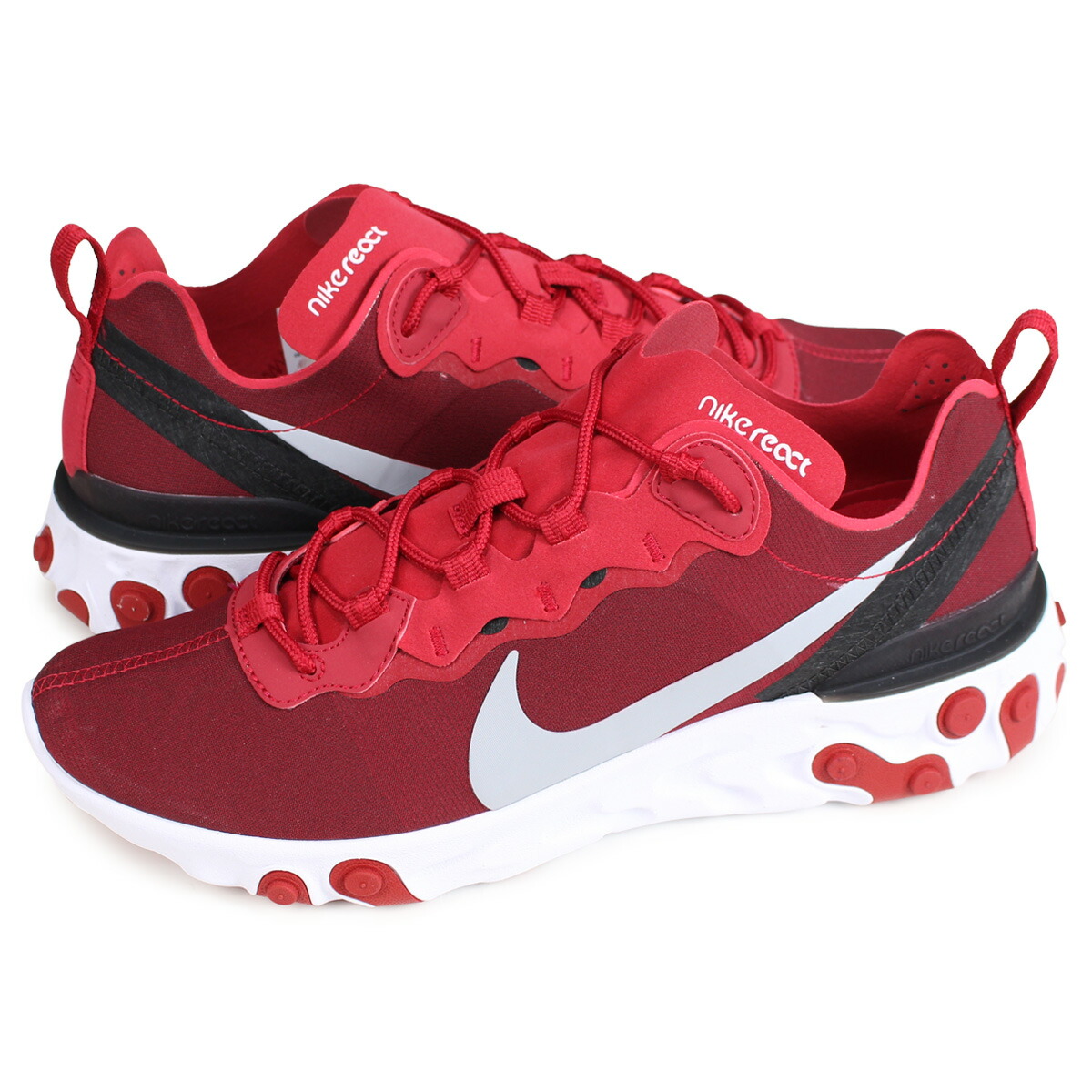 Nike react element on sale 96 uomo rosso