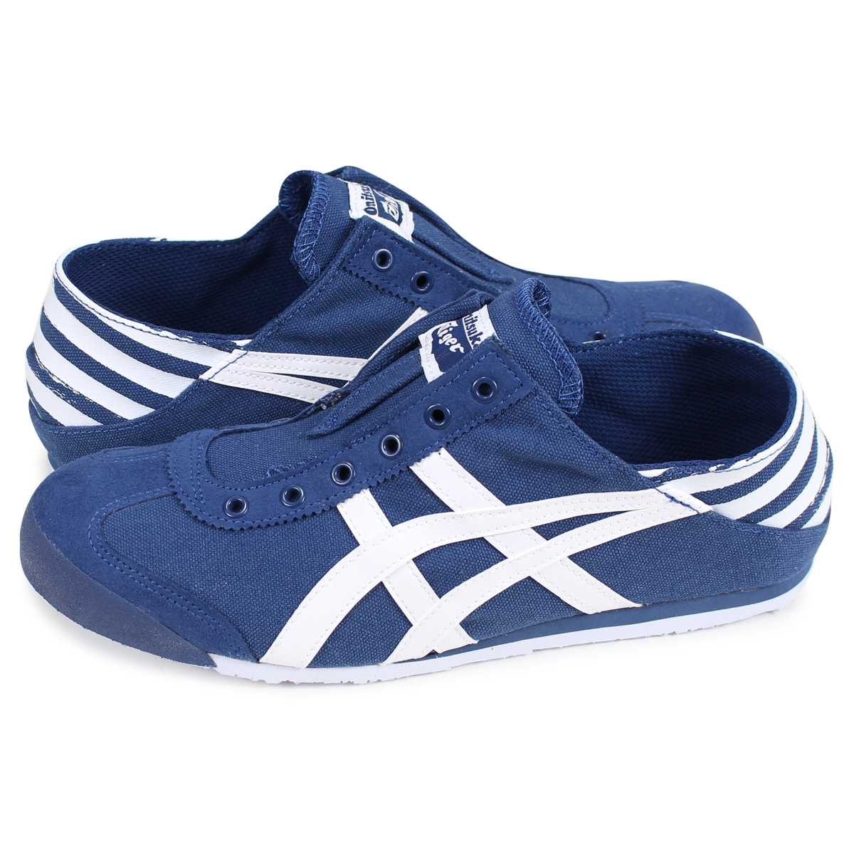 onitsuka tiger slip on blue