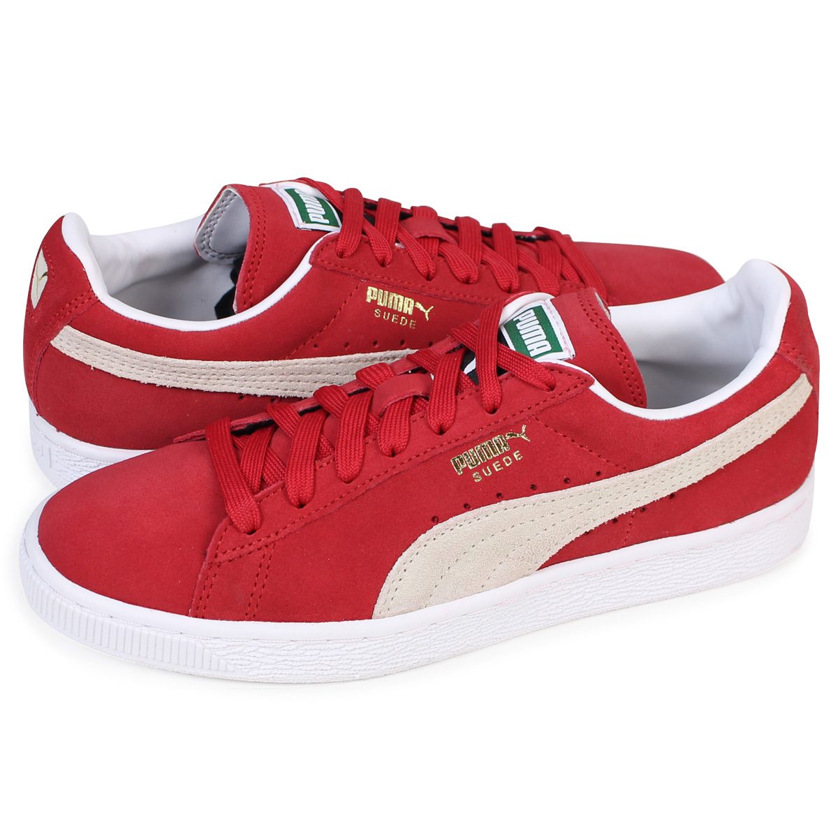 puma shoes suede red
