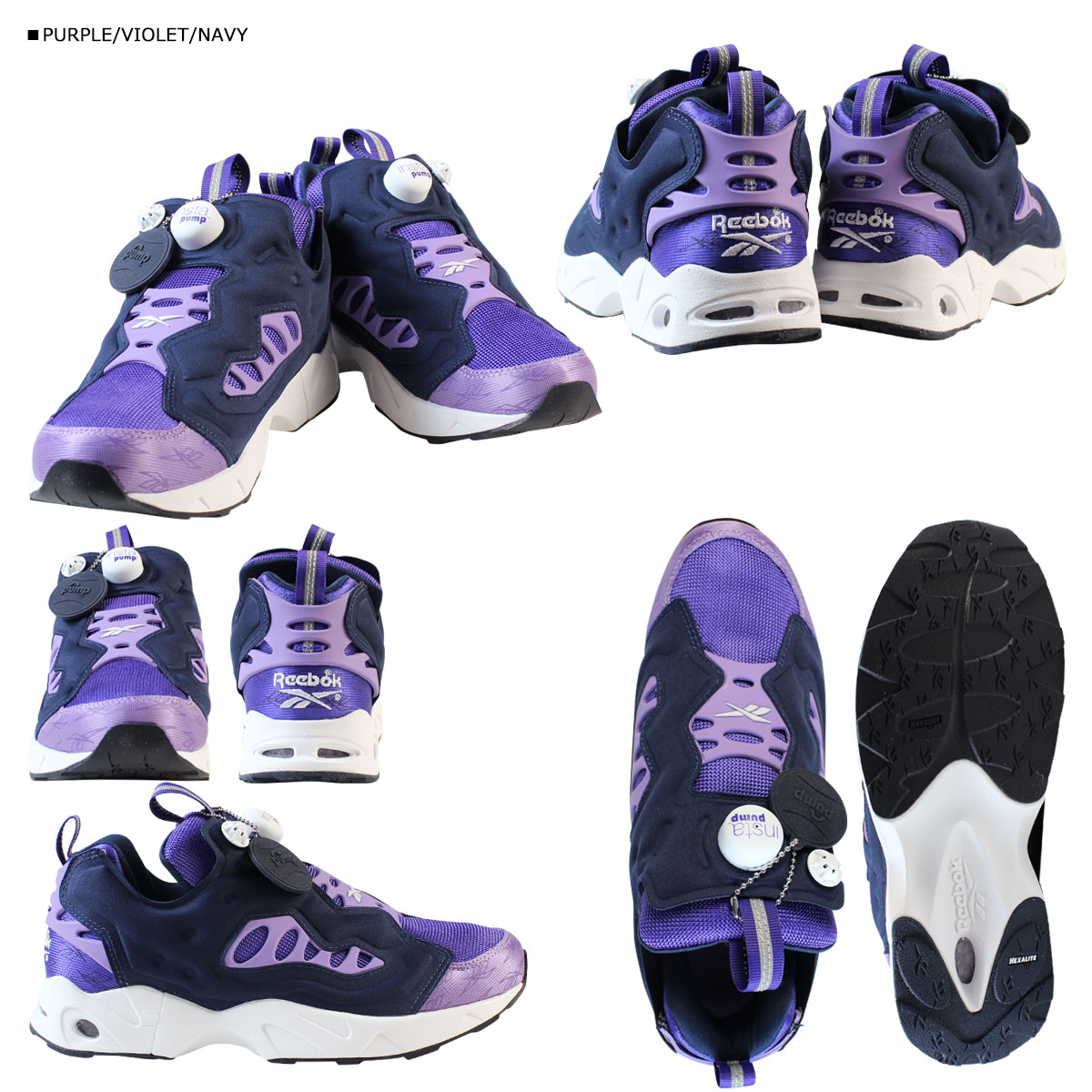 reebok insta pump fury mens purple