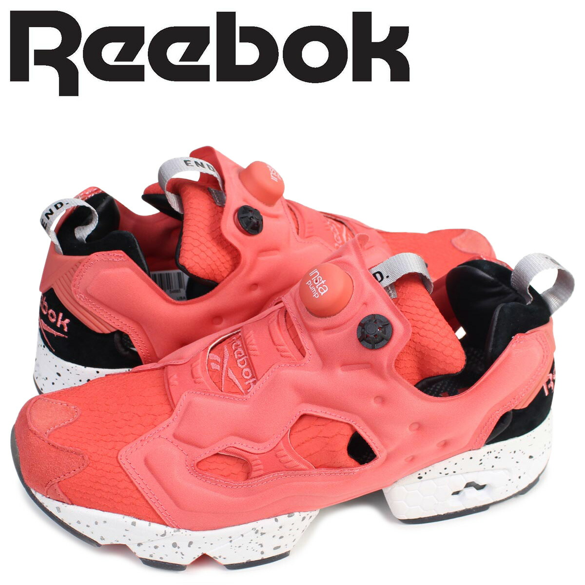 楽天市場 Reebok End Instapump Fury Og リーボック ポンプフューリー スニーカー エンド コラボ Pink Salmon 3346 メンズ 靴 サーモンピンク Allsports