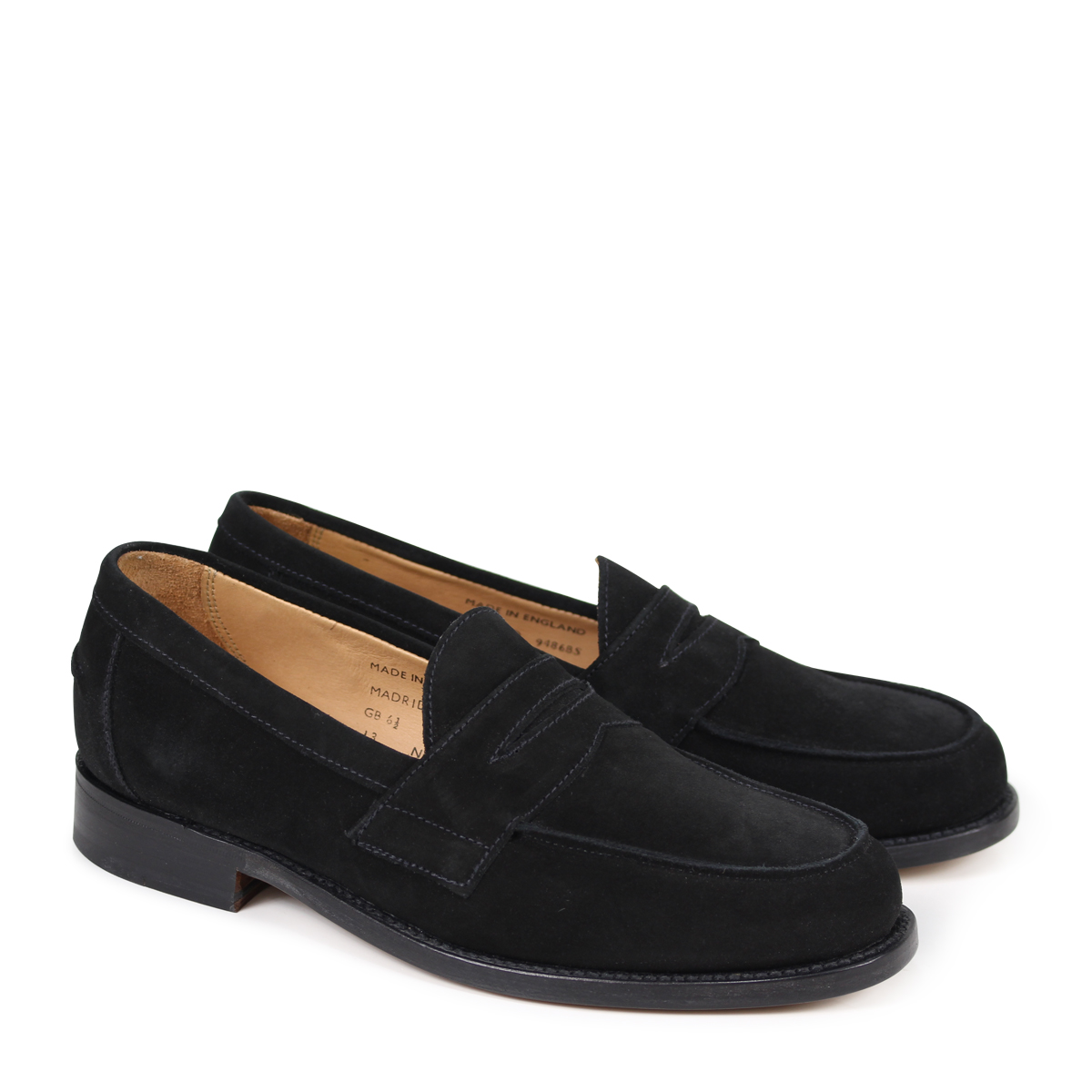 black suede penny loafers mens