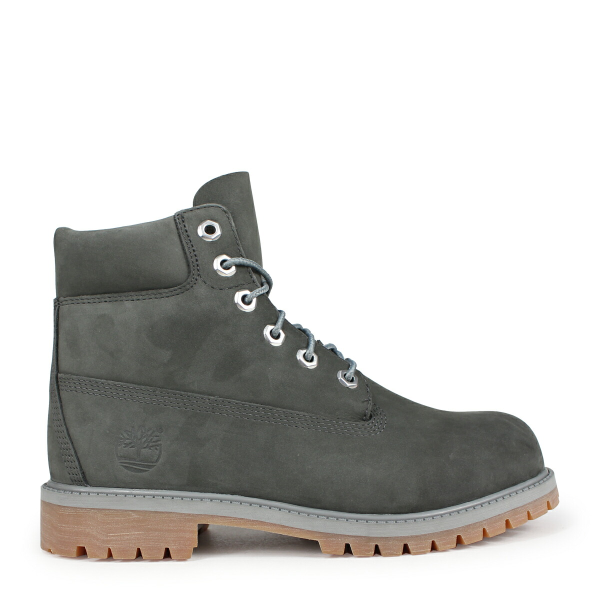 timberland junior 6 inch premium waterproof boot grey