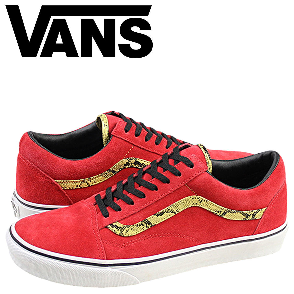 vans old skool red suede