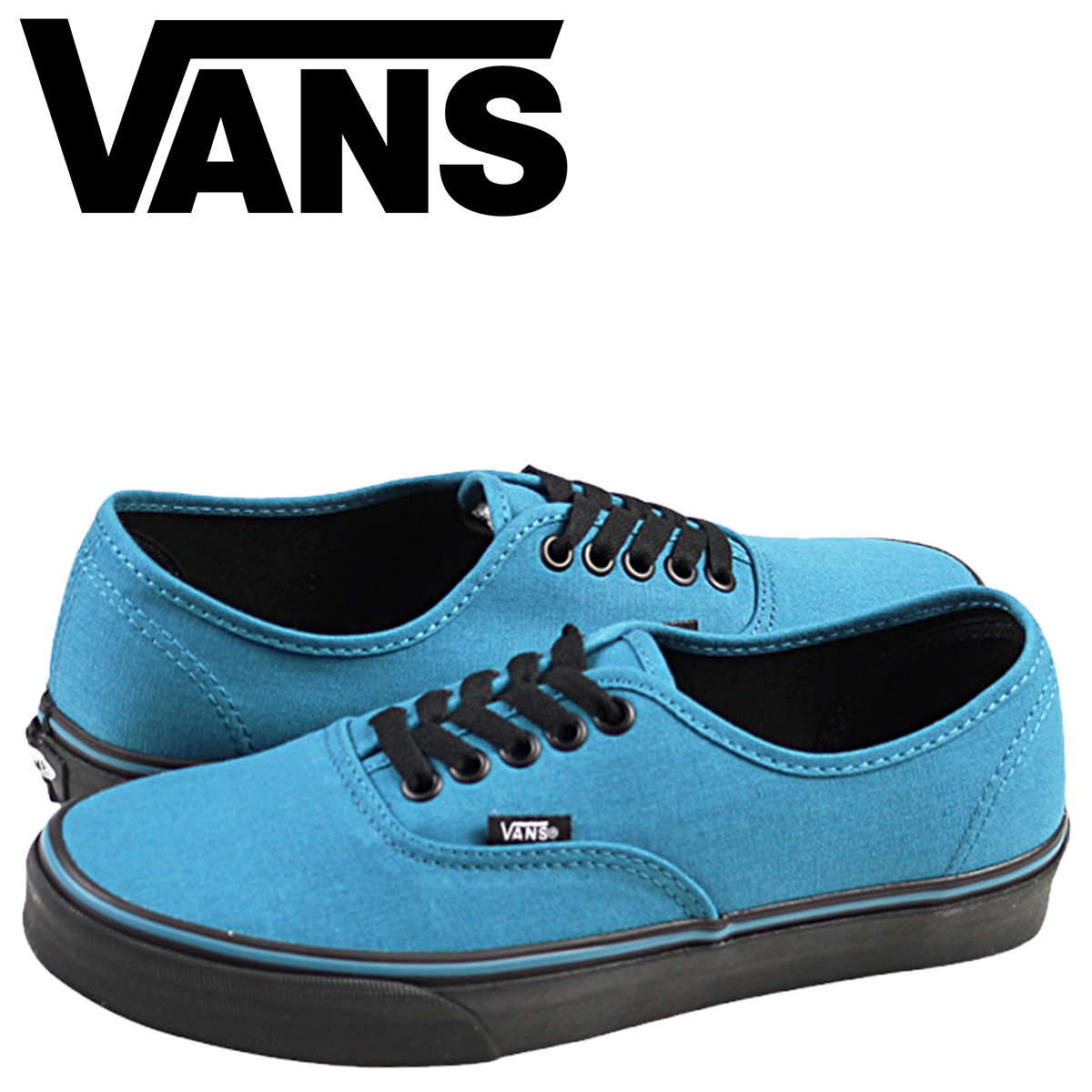 blue and black vans shoes
