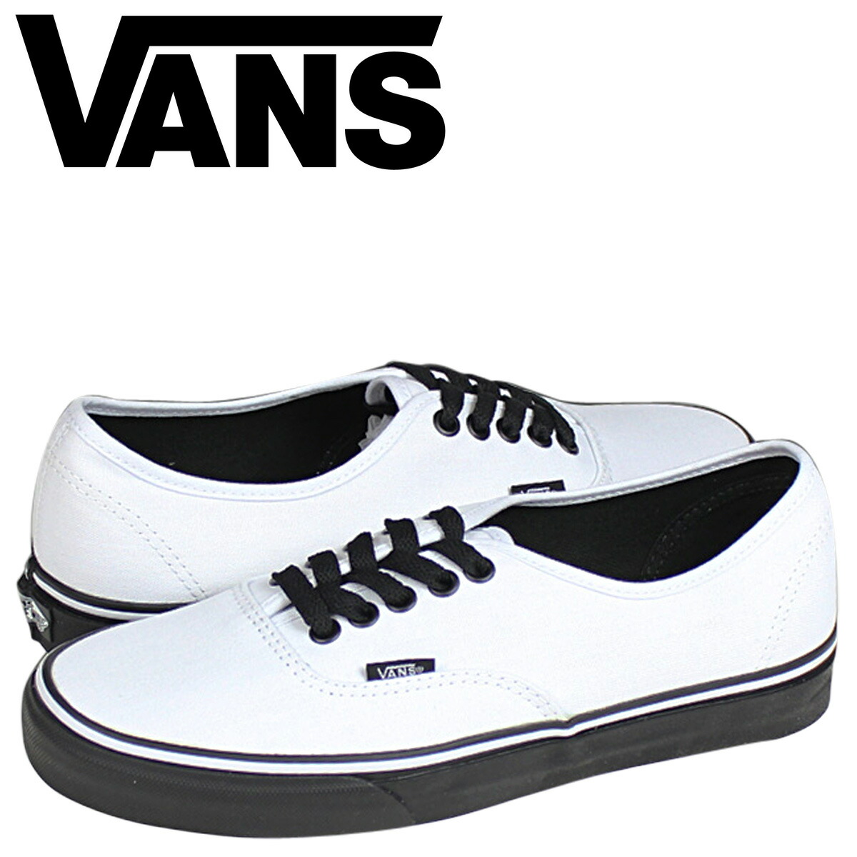 vans black and white sole