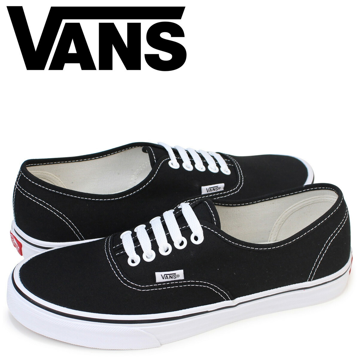 cheap black vans authentic shoes