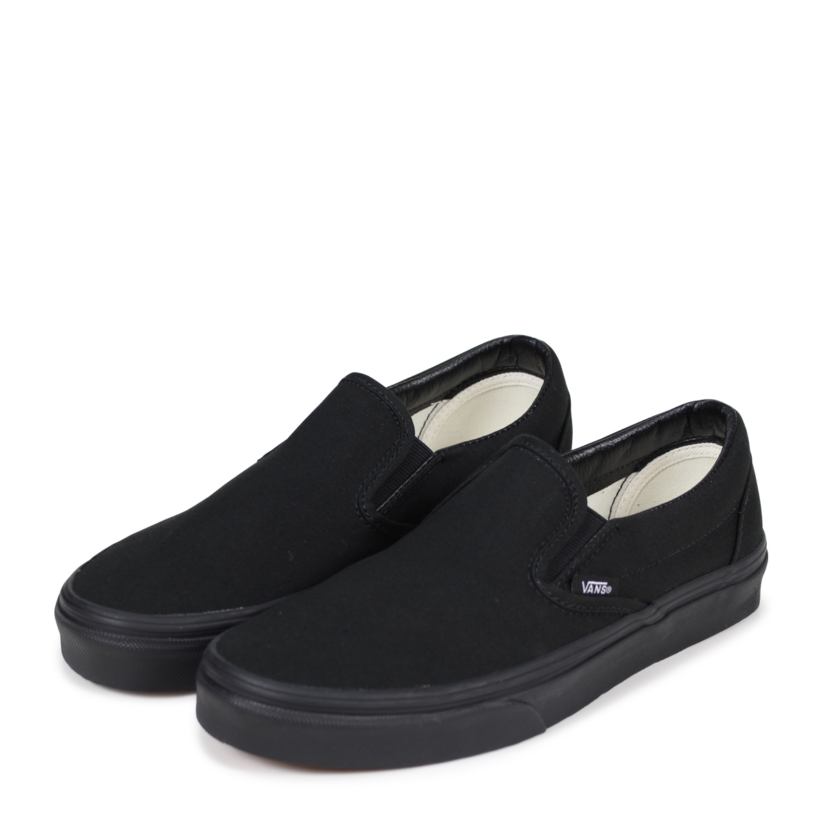 full black slip on shoes