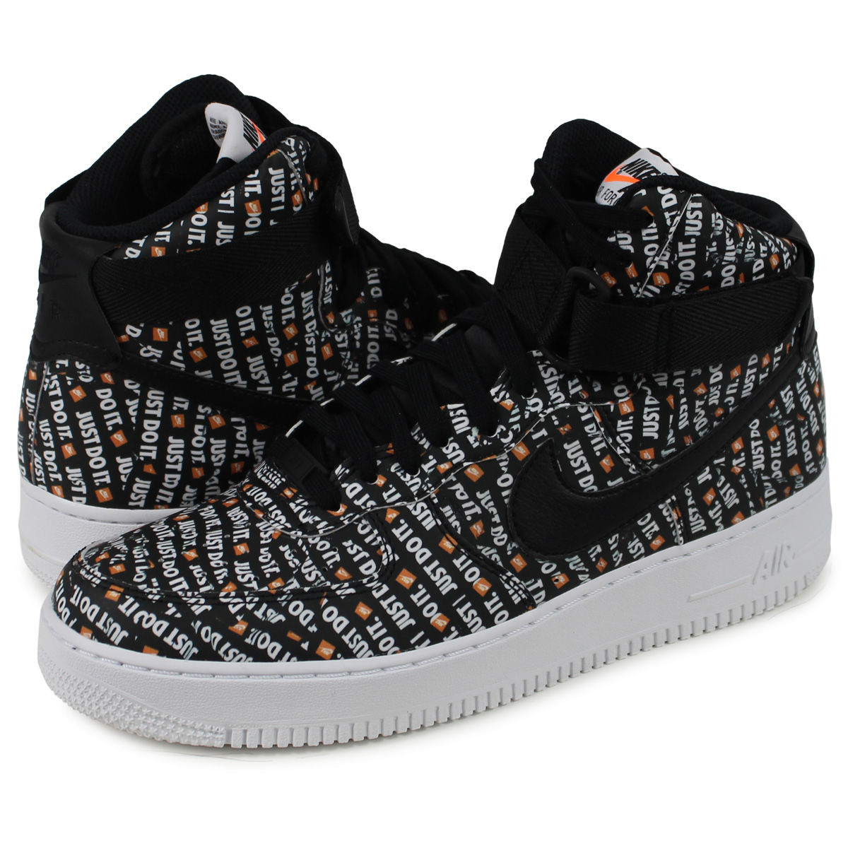 楽天市場 ナイキ Nike エアフォース1 スニーカー メンズ Air Force 1 High Lv8 Jd1 Just Do It ブラック 黒 Aq9648 001 Allsports