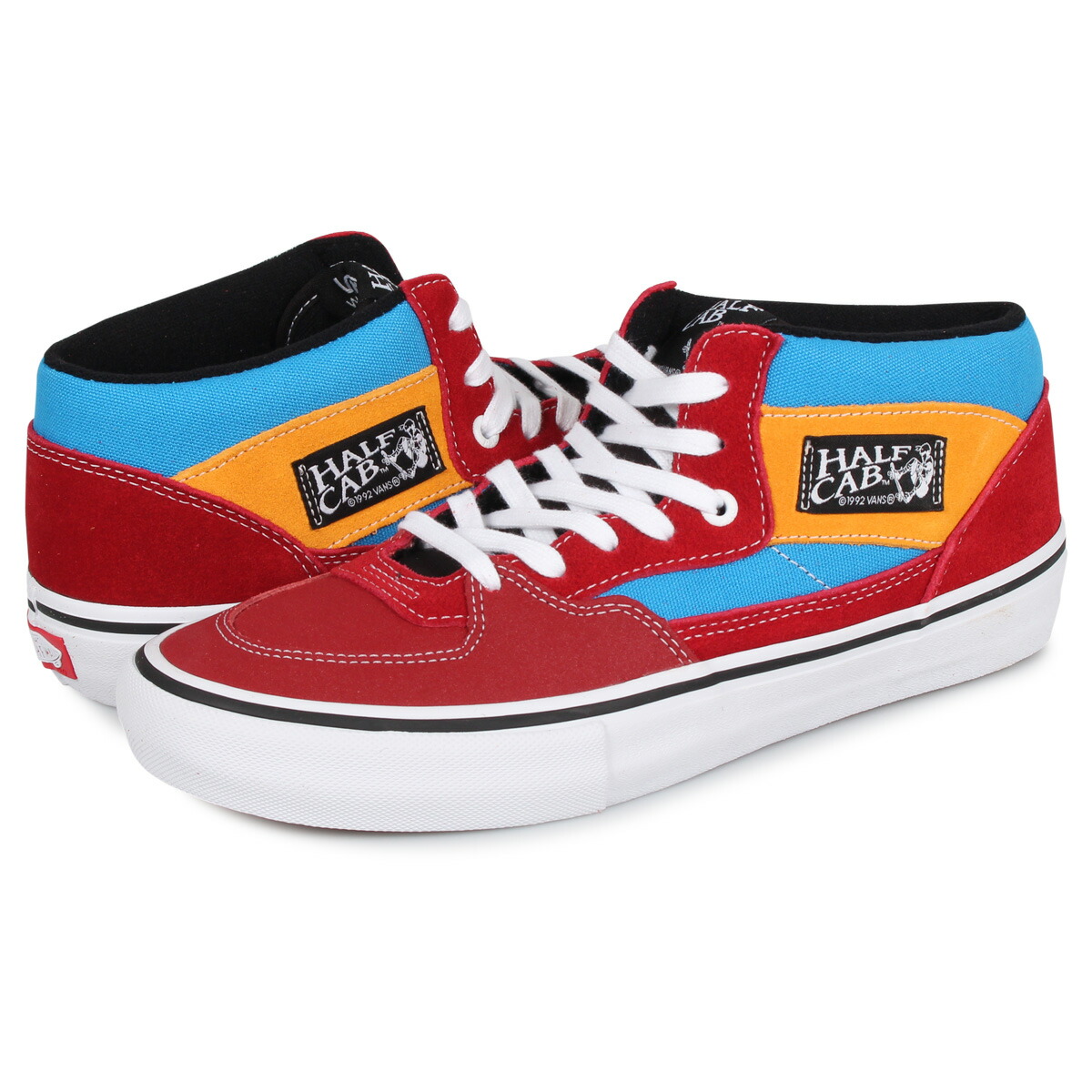 vans half cab pro red
