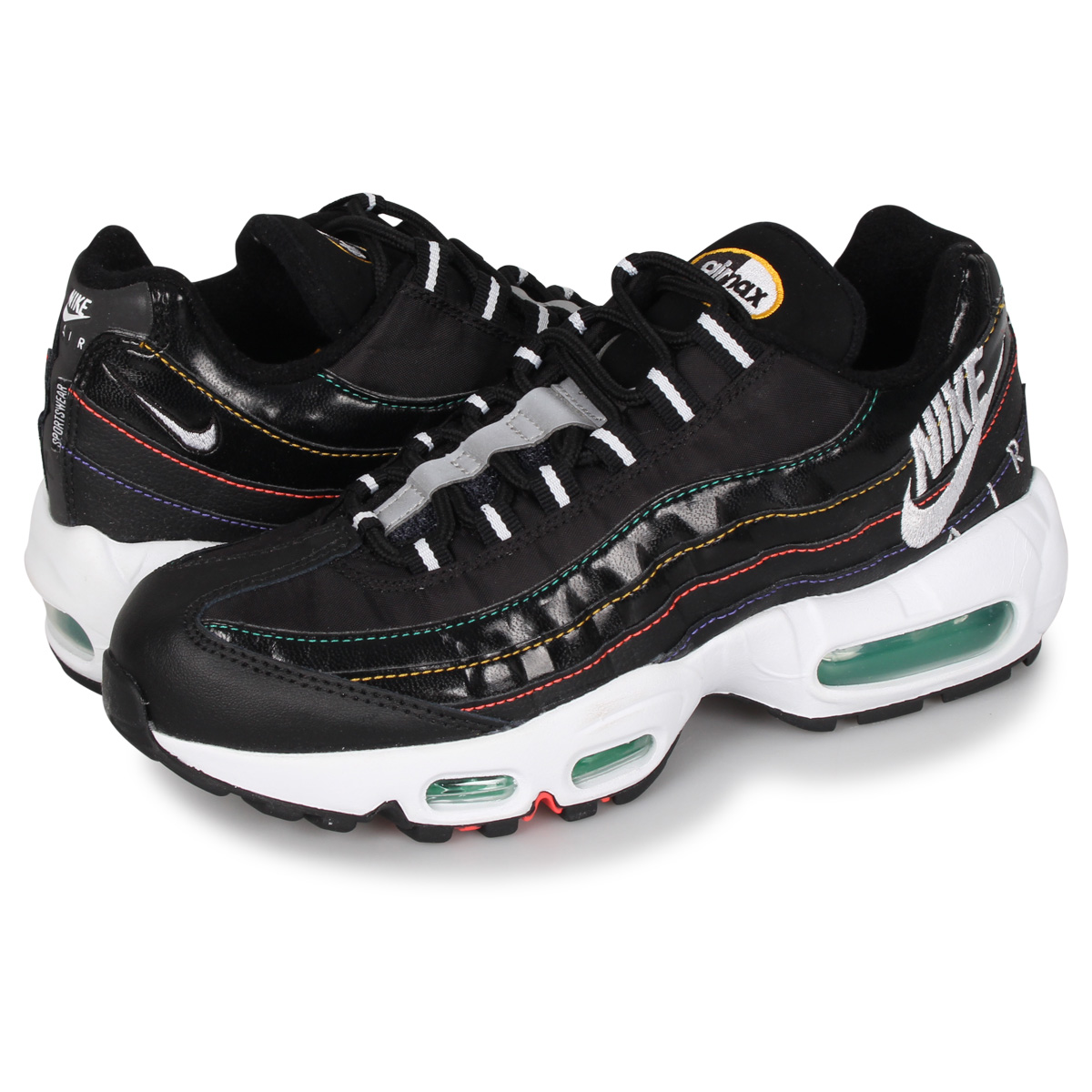 楽天市場 最大600円offクーポン ナイキ Nike エアマックス95 スニーカー メンズ レディース Wmns Air Max 95 ブラック 黒 Ci1900 023 Allsports