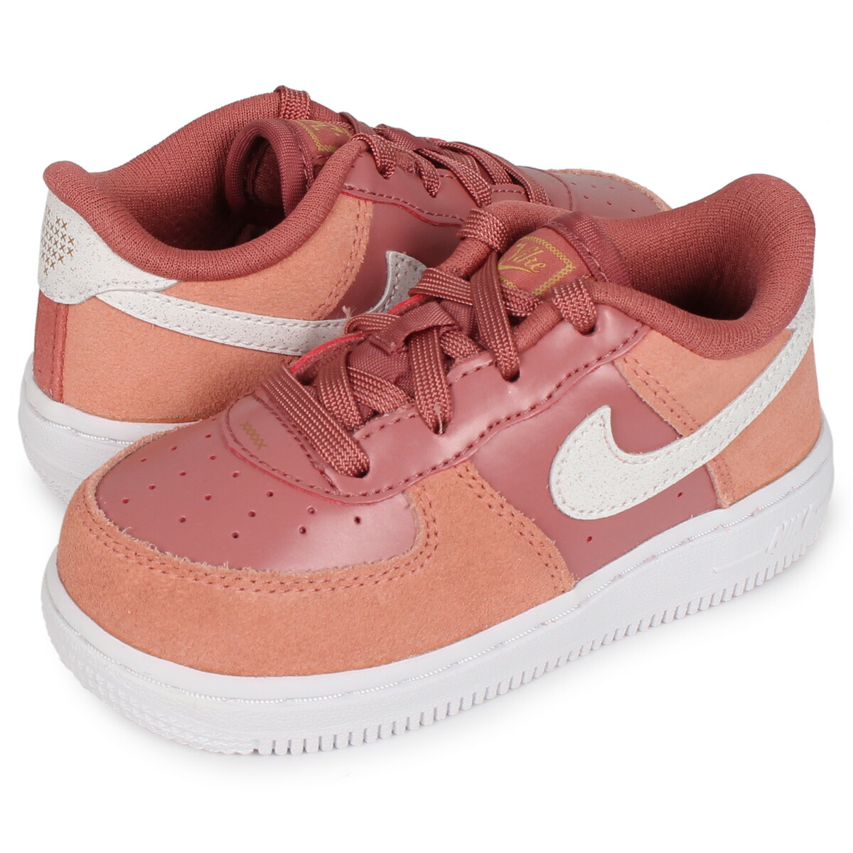 楽天市場 ナイキ Nike フォース1 スニーカー ベビー キッズ Force 1 Lv8 Td Valentines Day ピンク Cd7417 600 Allsports