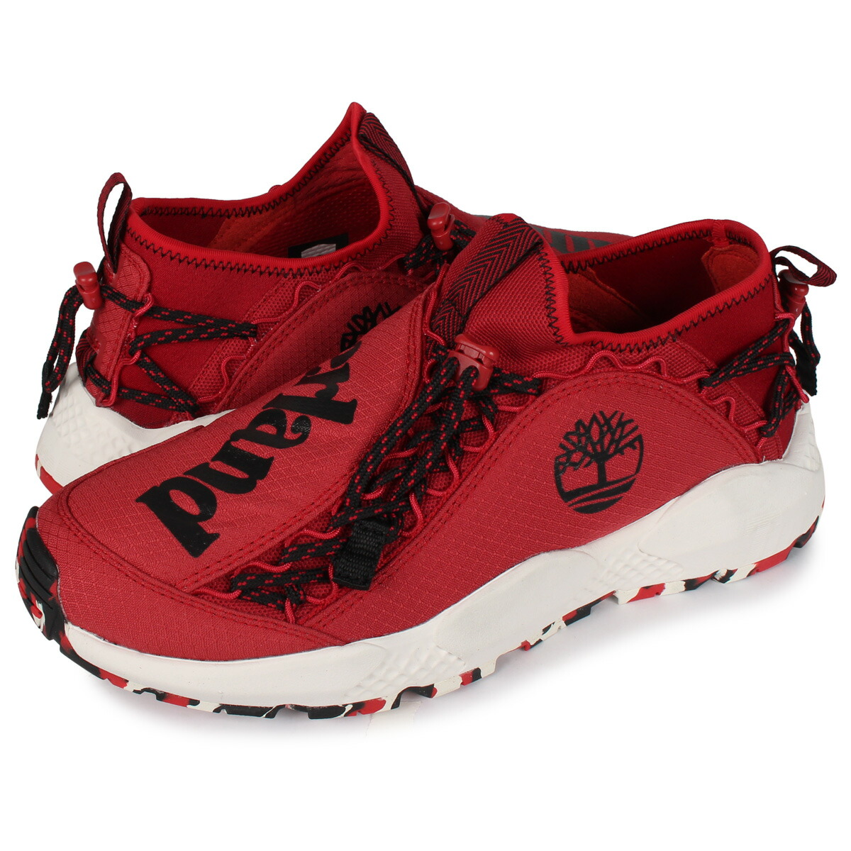 timberland red sneakers