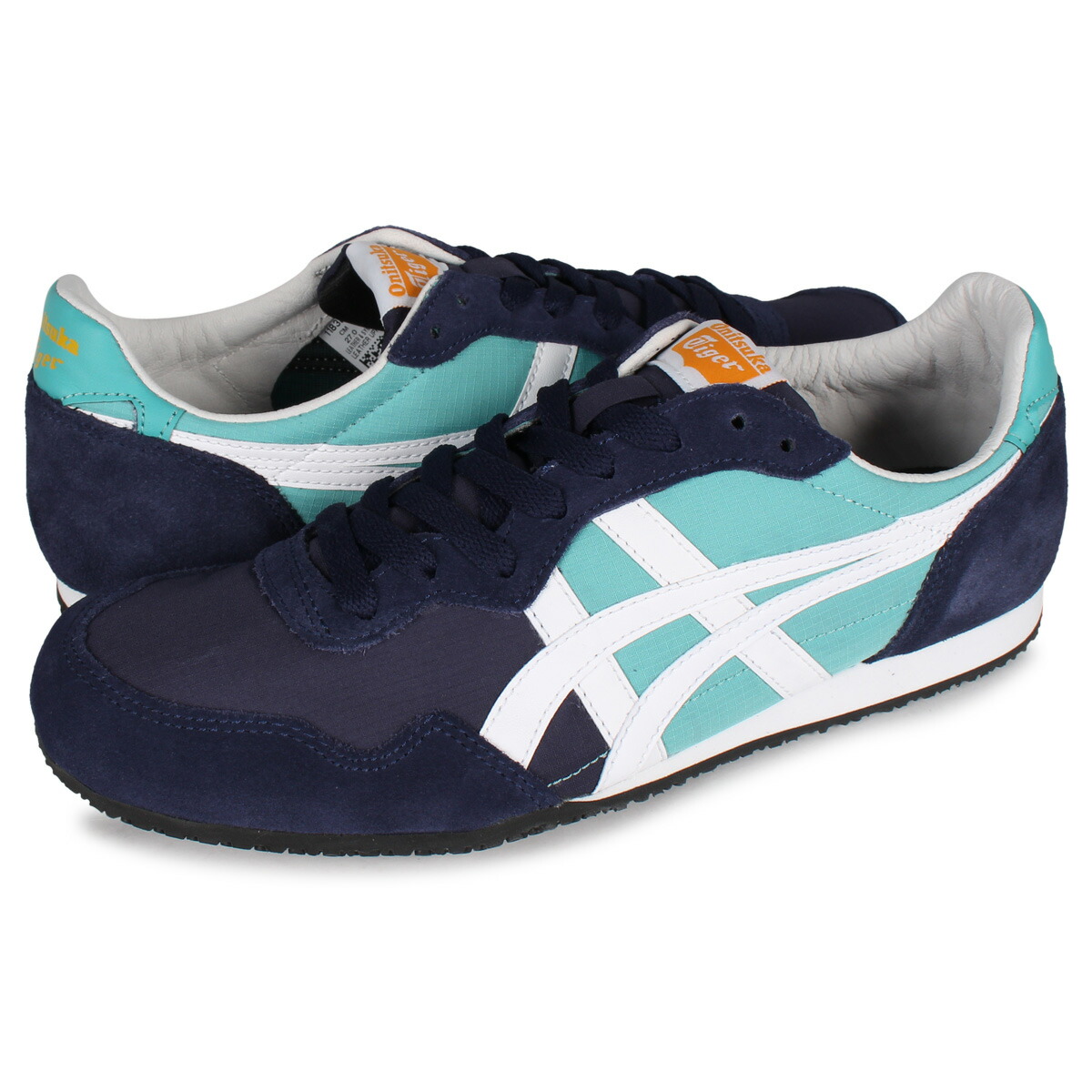 国産 Onitsuka Tiger Serrano オニツカタイガー セラーノ スニーカー メンズ レディース ブルー 11b3 300 人気ブランドを Www Tepezala Gob Mx