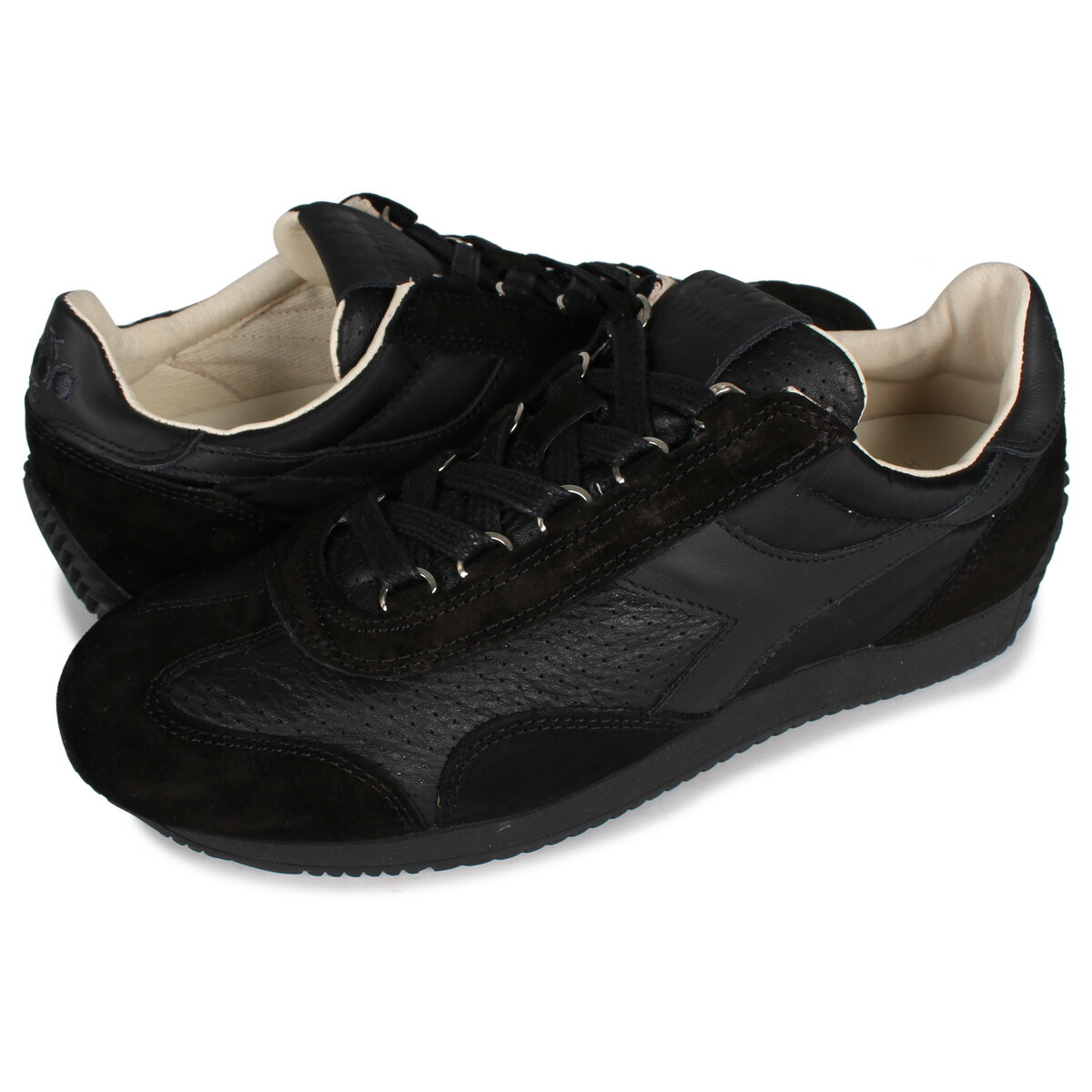 楽天市場 最大1000円offクーポン Diadora Equipe Italy ディアドラ エキップ イタリア スニーカー メンズ イタリア製 限定 ブラック 黒 Allsports