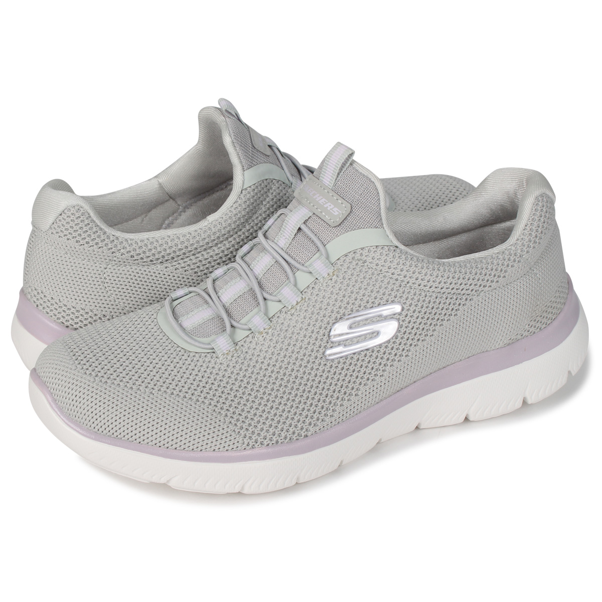 楽天市場 Skechers Summits Cool Classic スケッチャーズ サミット スニーカー レディース グレー 1496 Allsports