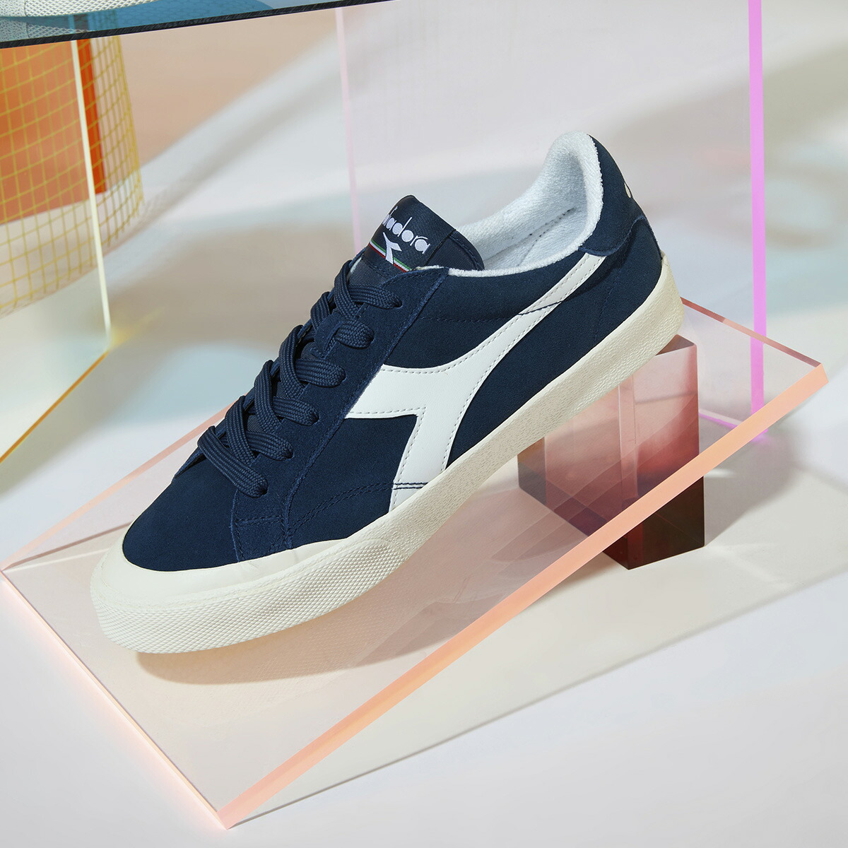 楽天市場 Diadora Melody Suede ディアドラ メロディー スエード スニーカー メンズ ネイビー 0033 Allsports