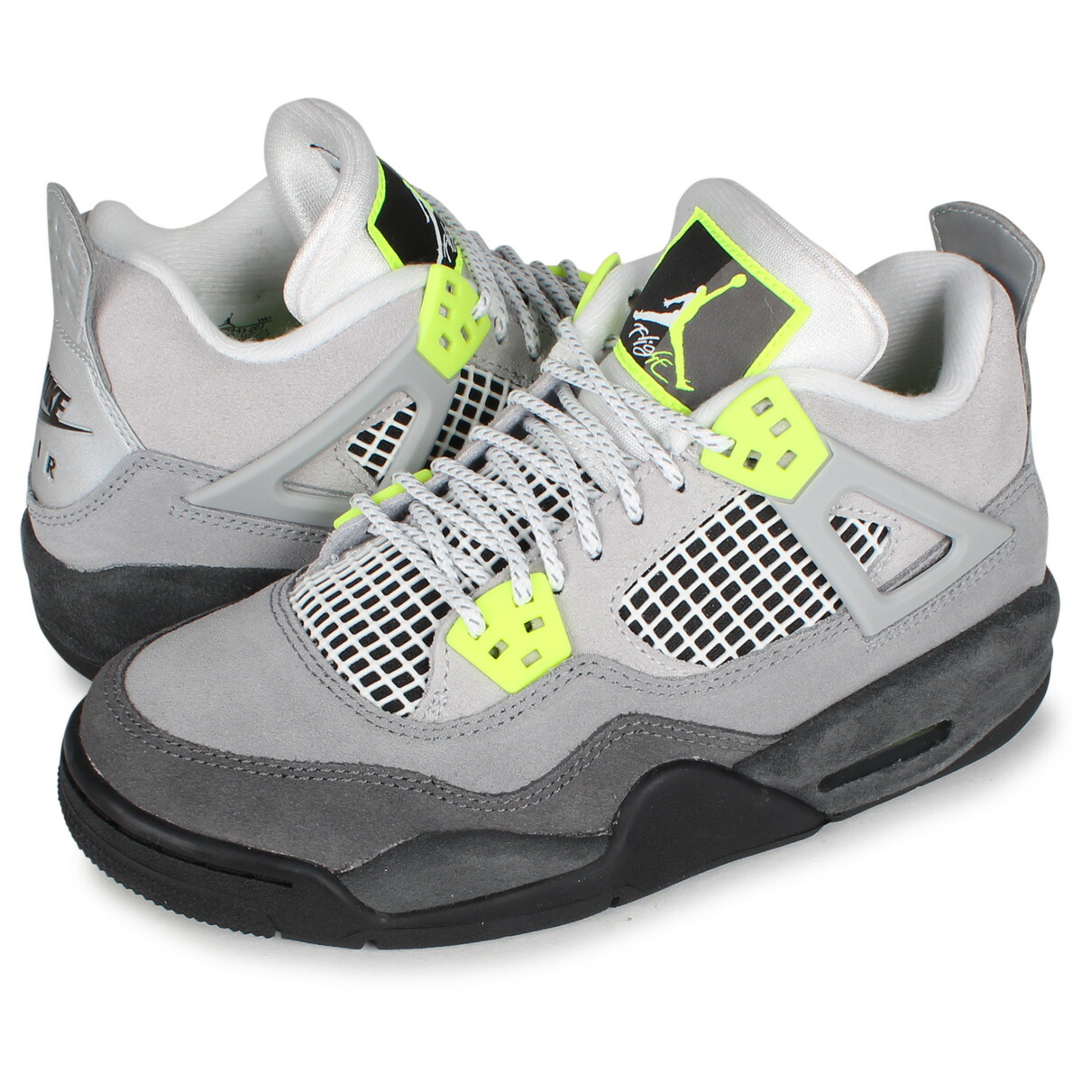 楽天市場 ナイキ Nike エアジョーダン4 レトロ スニーカー レディース Air Jordan 4 Retro Se Gs 95 Neon グレー Ct5343 007 Allsports