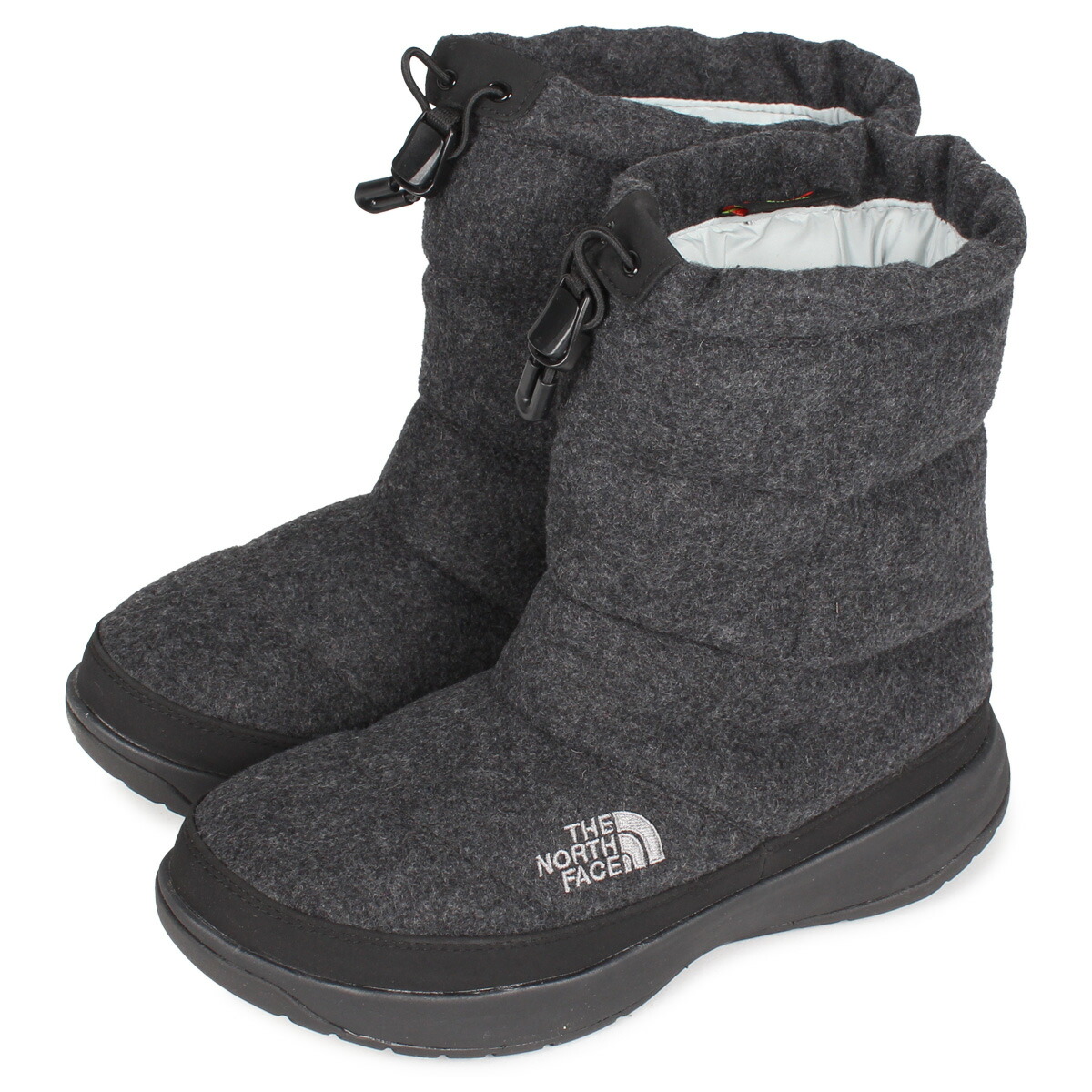 人気特価 最大1000円offクーポン The North Face Nuptse Bootie Wool 5 ノースフェイス ヌプシ ブーティー ウール ブーツ スノーブーツ レディース ブラック 黒 Nfw ブーツ
