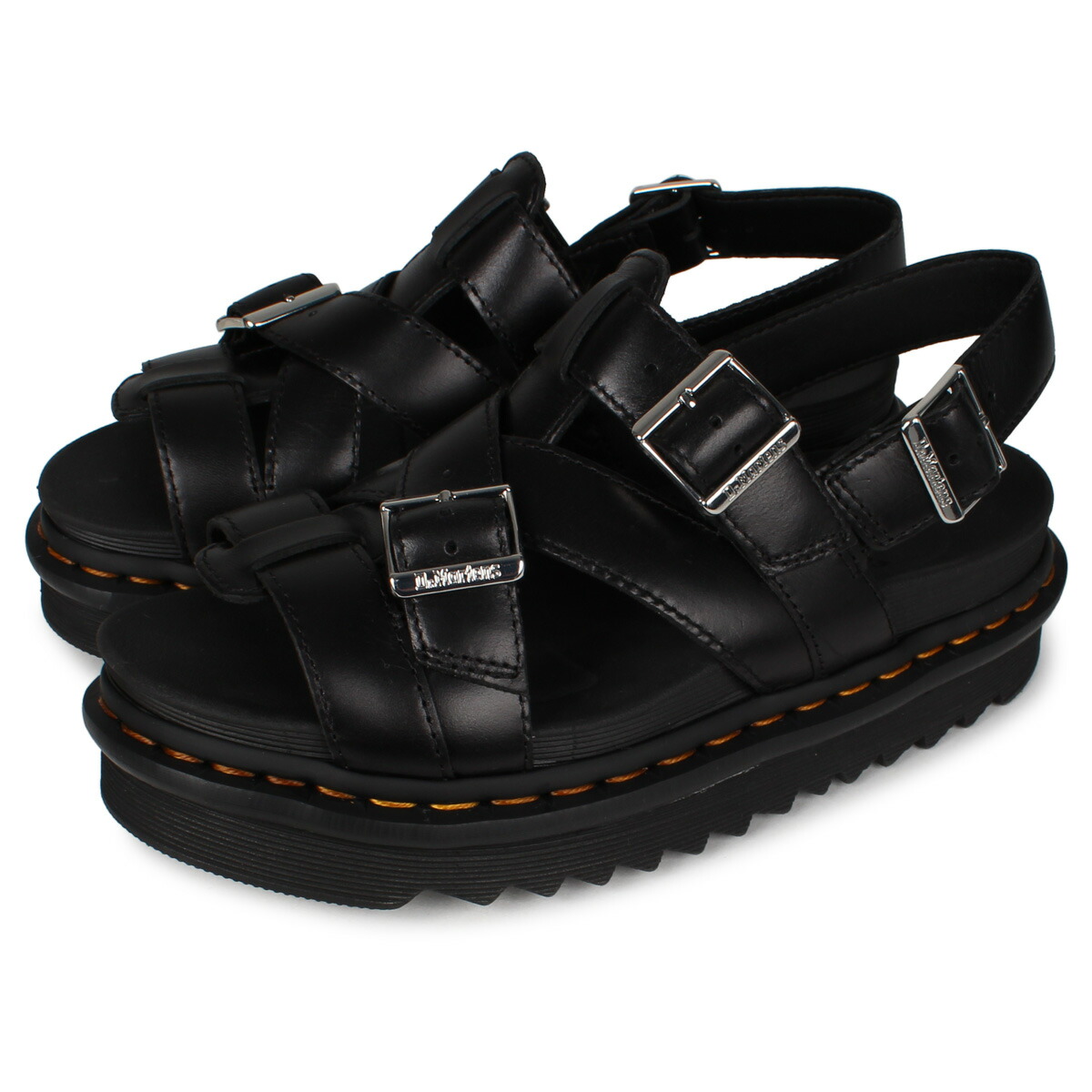 最大値600丸型offクーポン Dr Martens Terry 2 医者マーチン サンダル 滑りサンダル ストラップサンダル テリー レディース 黒 墨ぞめ Marchesoni Com Br