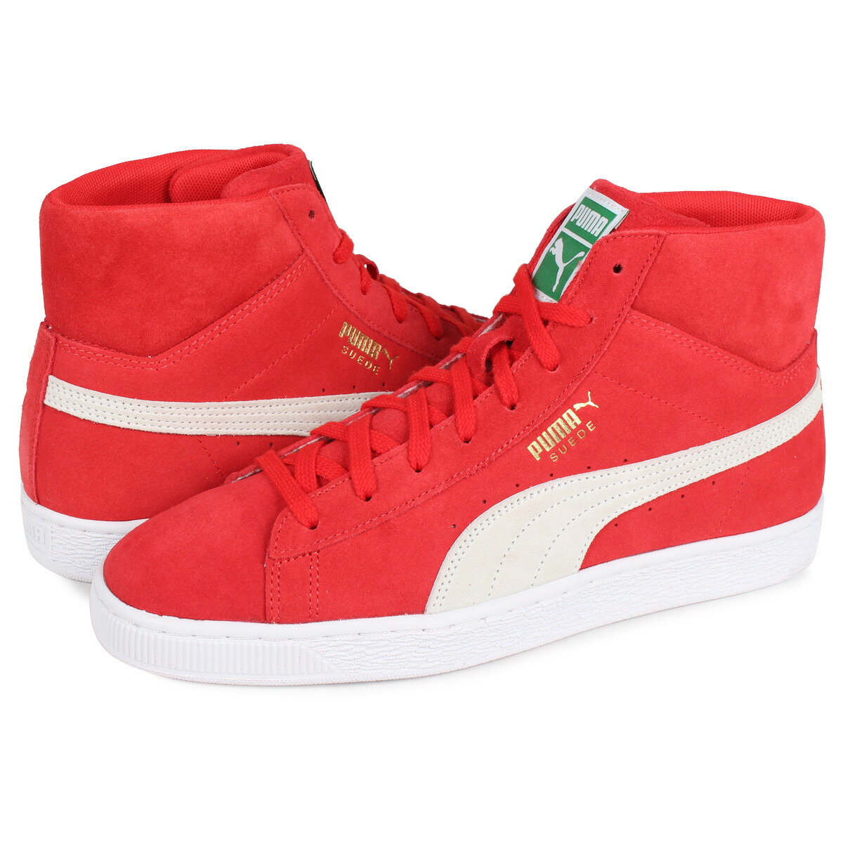 開店祝い Puma Suede Mid 21 プーマ スウェード ミッド スニーカー メンズ スエード レッド 3805 03 Allsports 公式の Www Clairmontcake Co Id